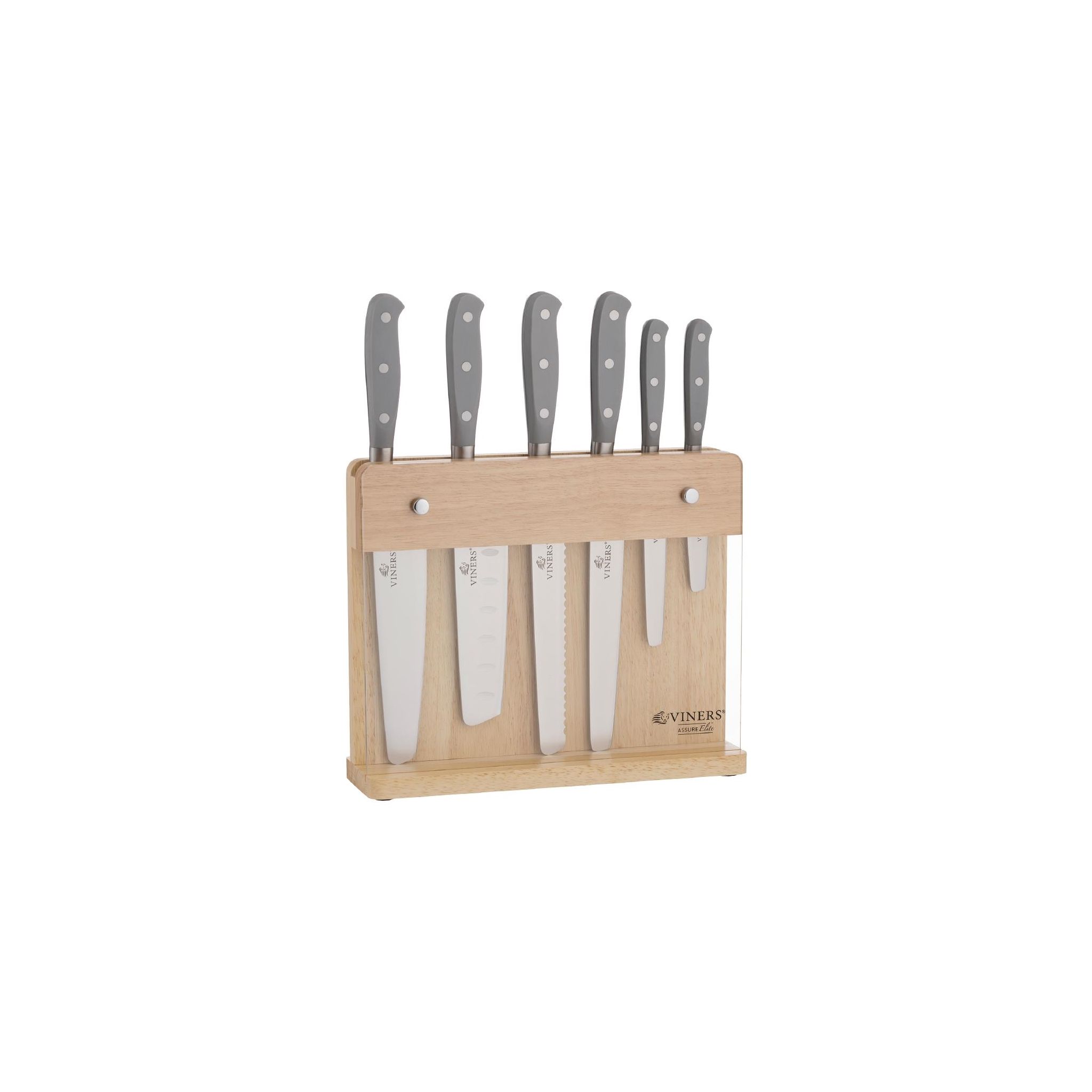 Viners Assure Elite DK141 Knife Block & Knives (Pack of 7)