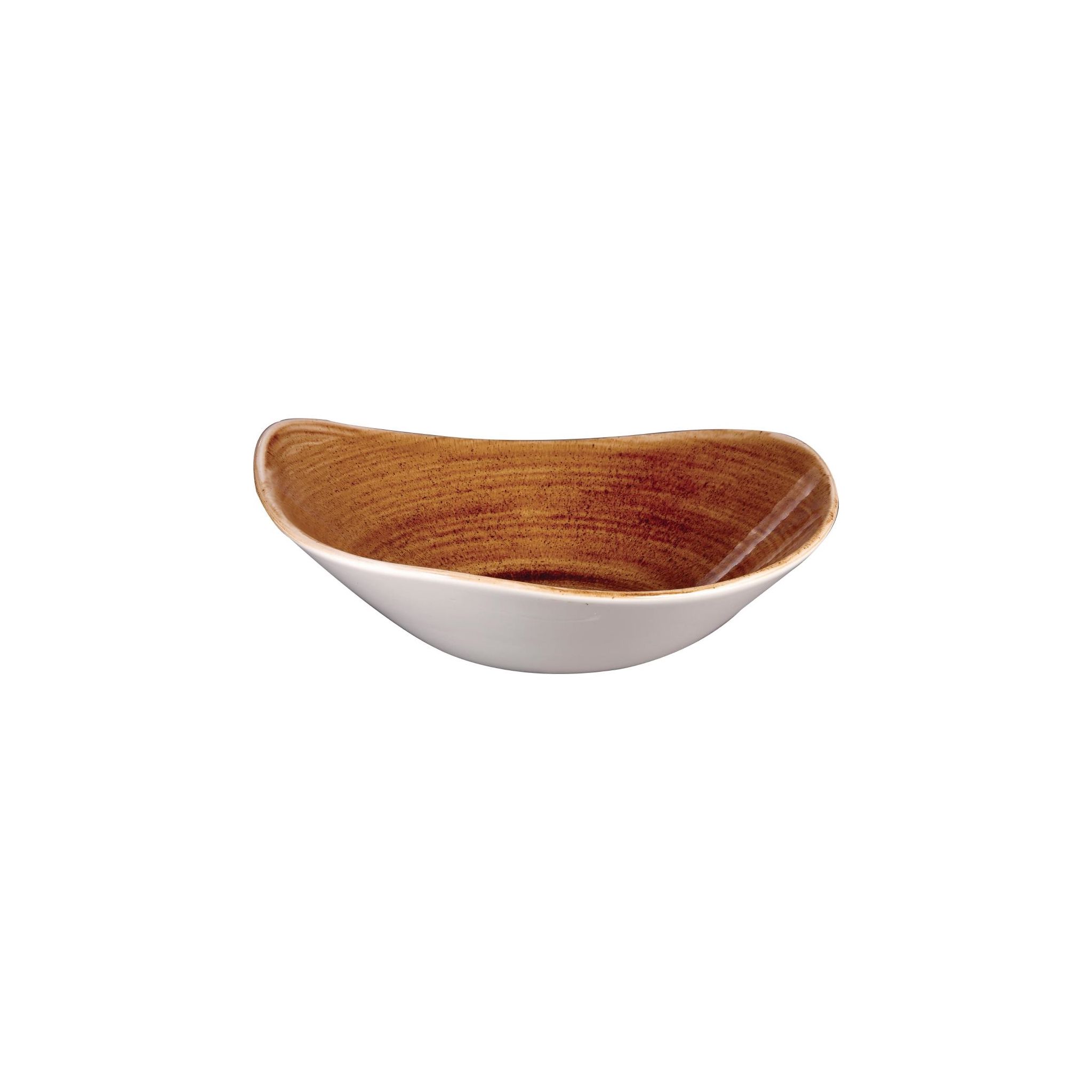 Churchill Stonecast Patina DR666 Triangular Bowls Vintage Copper 235mm (Pack of 12)