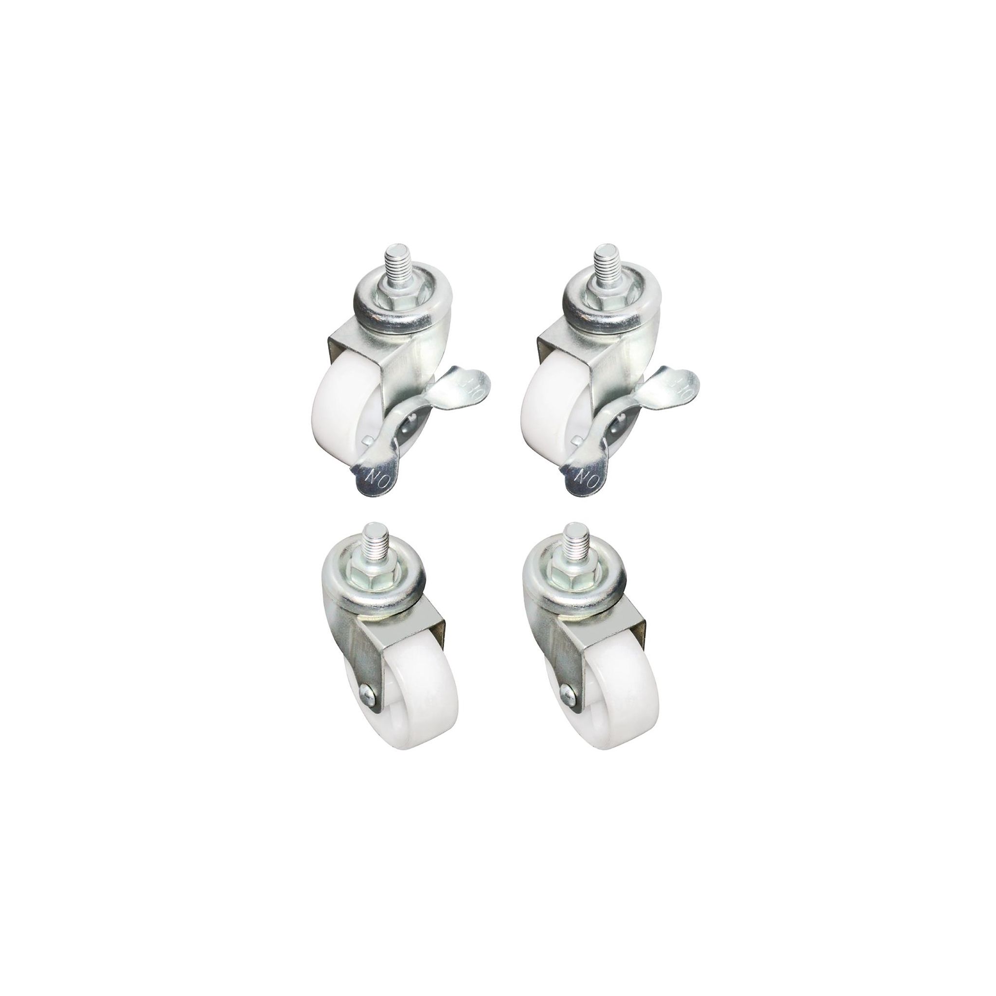 Polar AJ489 Standard & Braked Castors (Pack of 4)