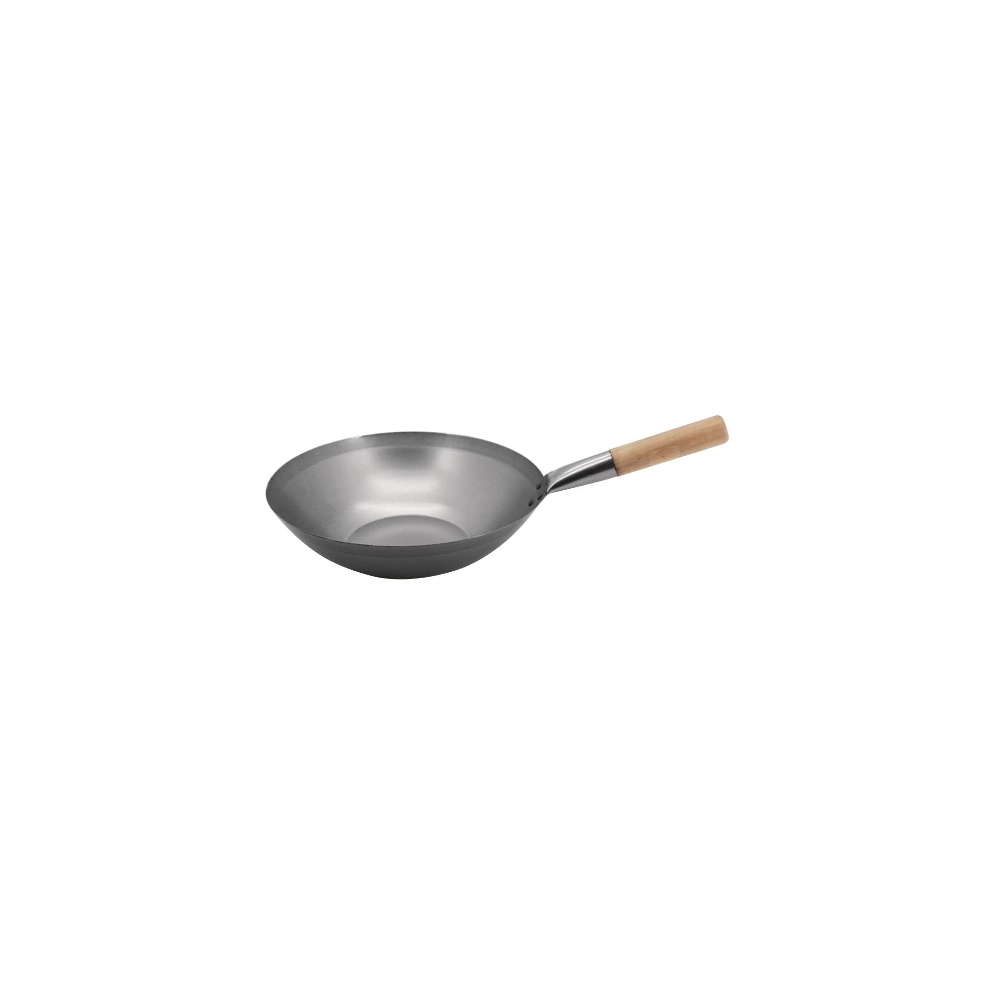 Vogue K296 Mild Steel Wok Flat Base 330mm