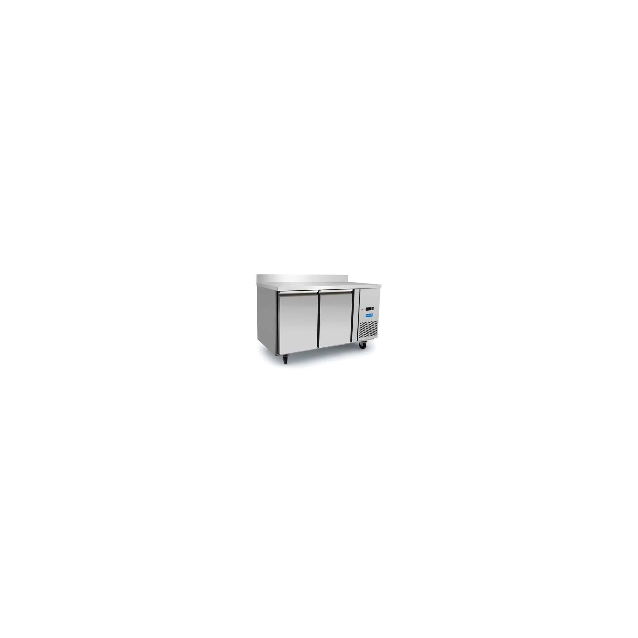 Arctica HEF140 Medium Duty 280 Ltr 2 Door Stainless Steel Refrigerated Prep Counter With Upstand