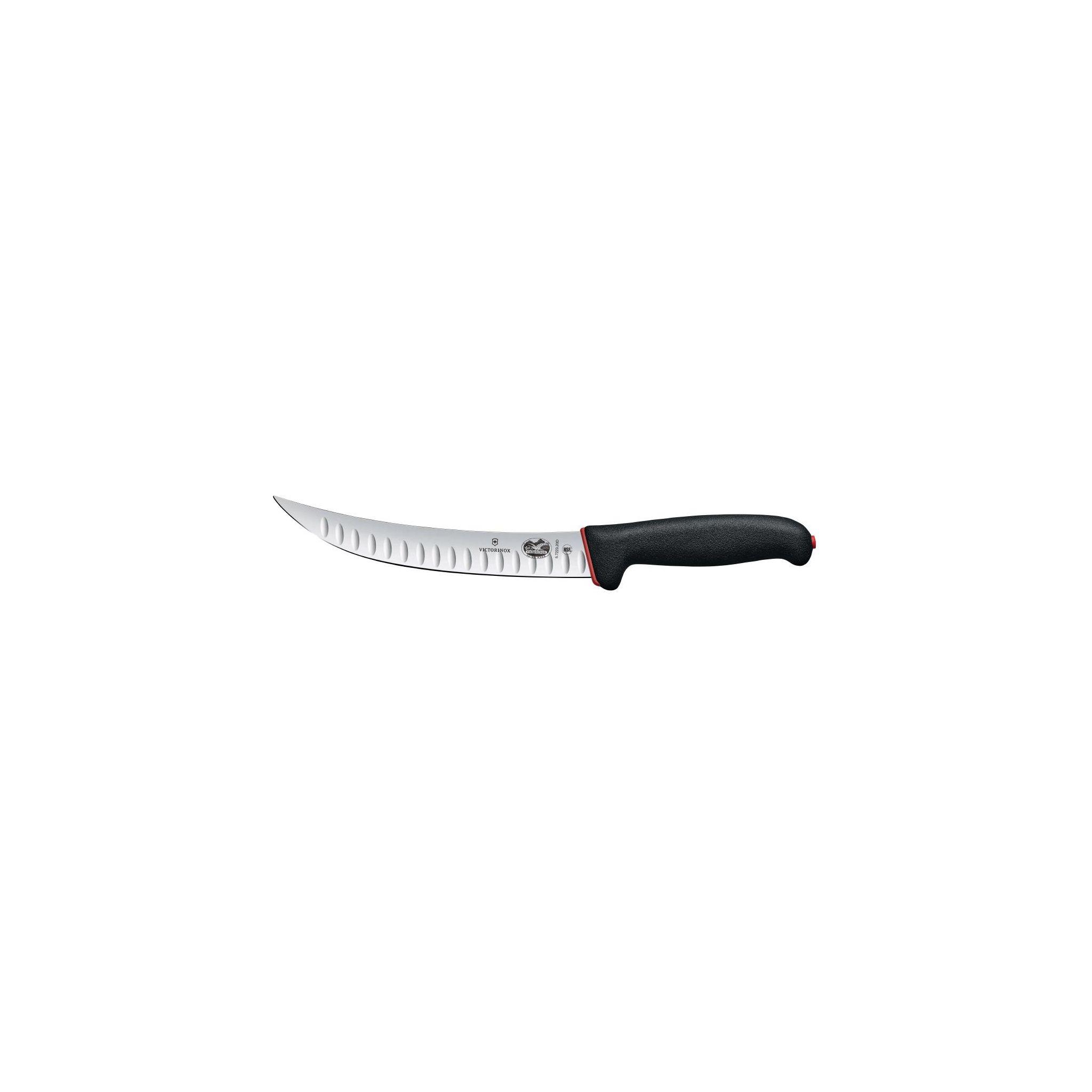 Victorinox CU009 Fibrox Dual Grip Fluted Edge Butchers Knife Black 7.8"