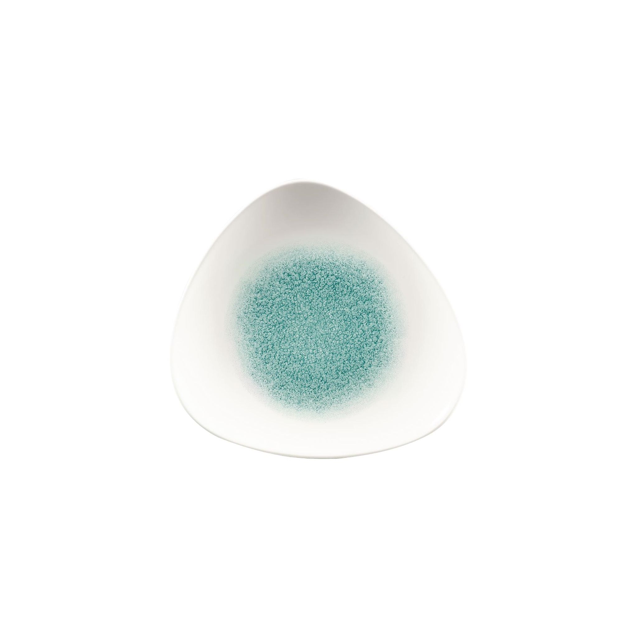 Churchill Studio Prints Raku FC137 Triangle Plates Jade Green 229mm (Pack of 12)