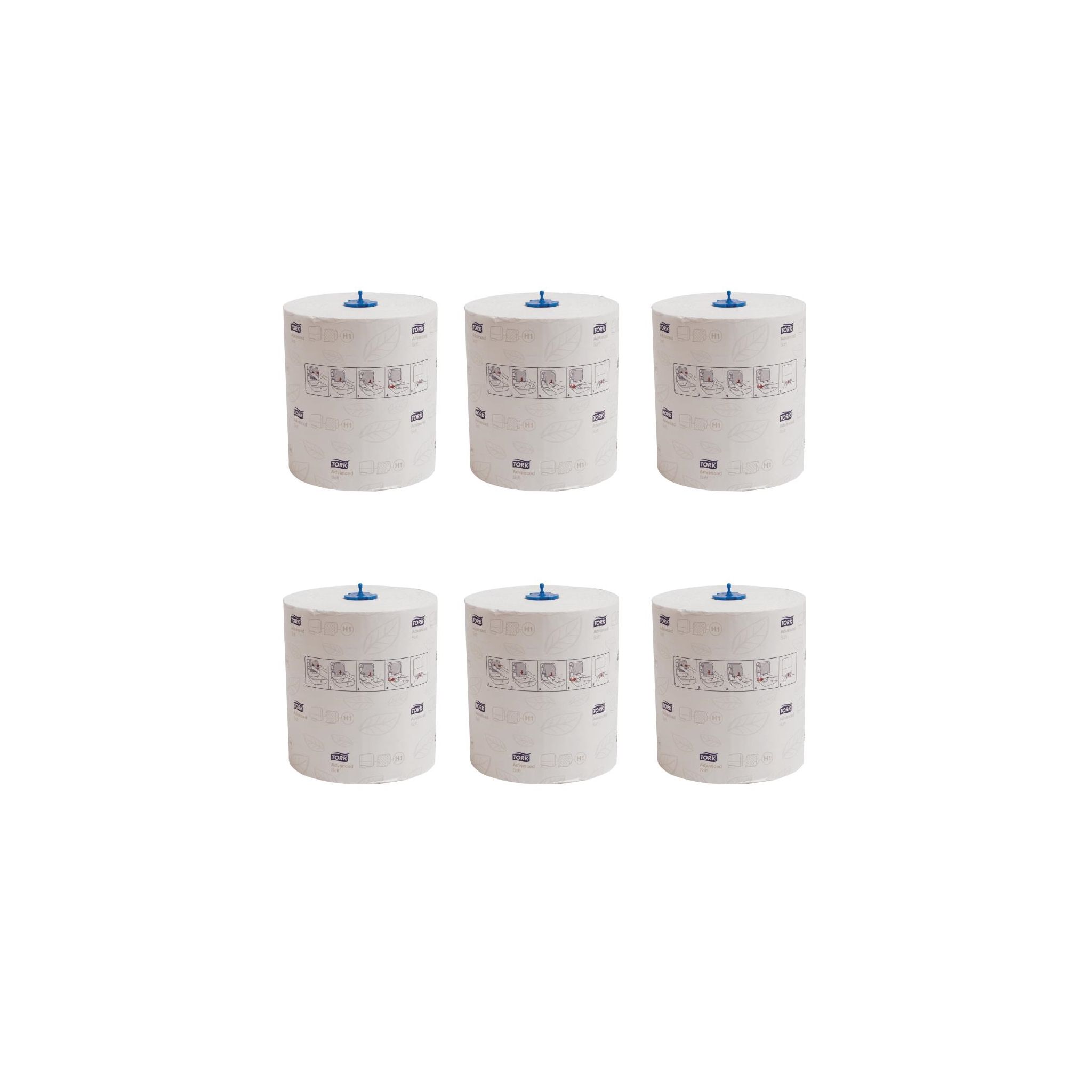 Tork Advanced FA707 Hand Towel Rolls White 2-Ply 150m (Pack of 6)