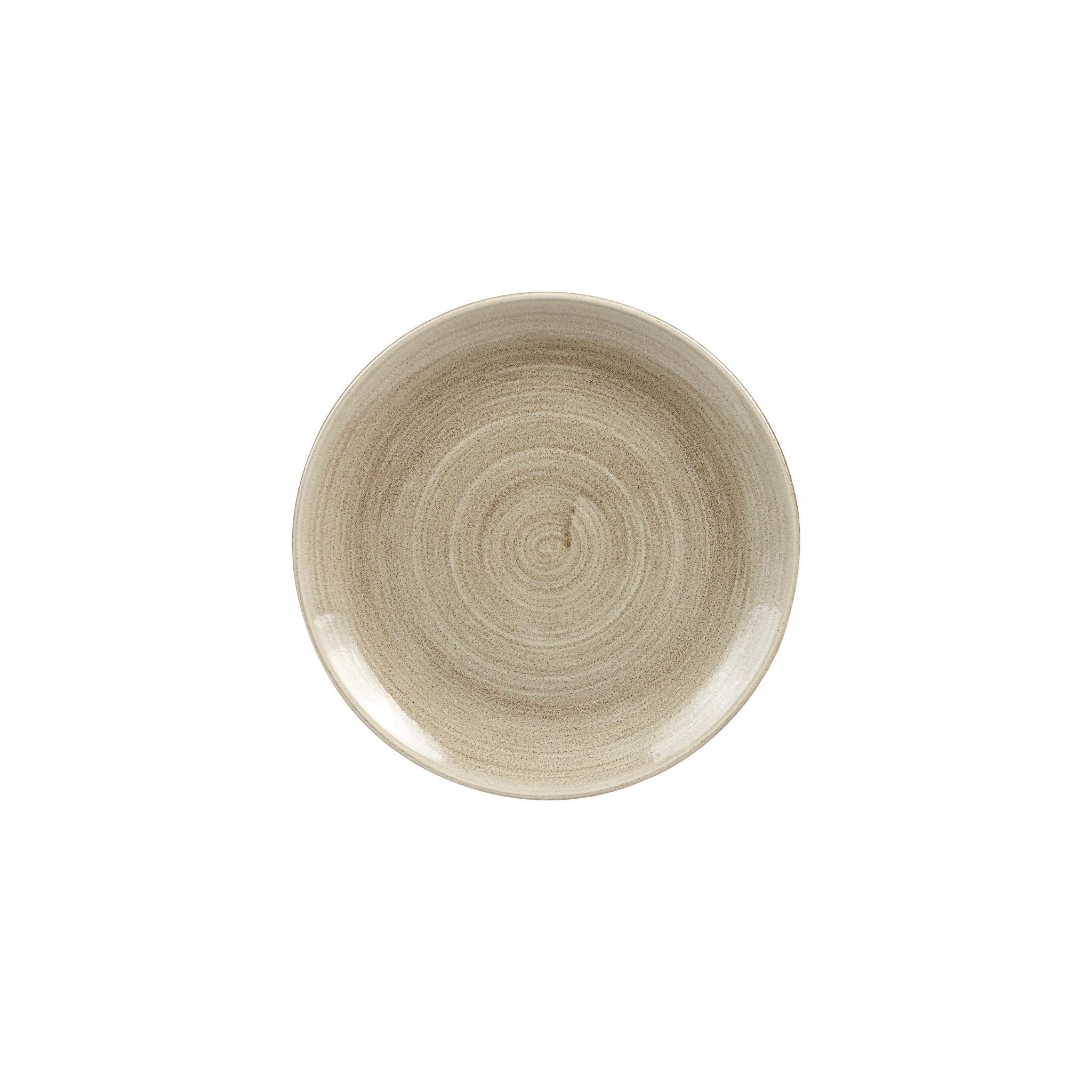 Churchill Stonecast Patina HC787 Antique Coupe Plates Taupe 260mm (Pack of 12)