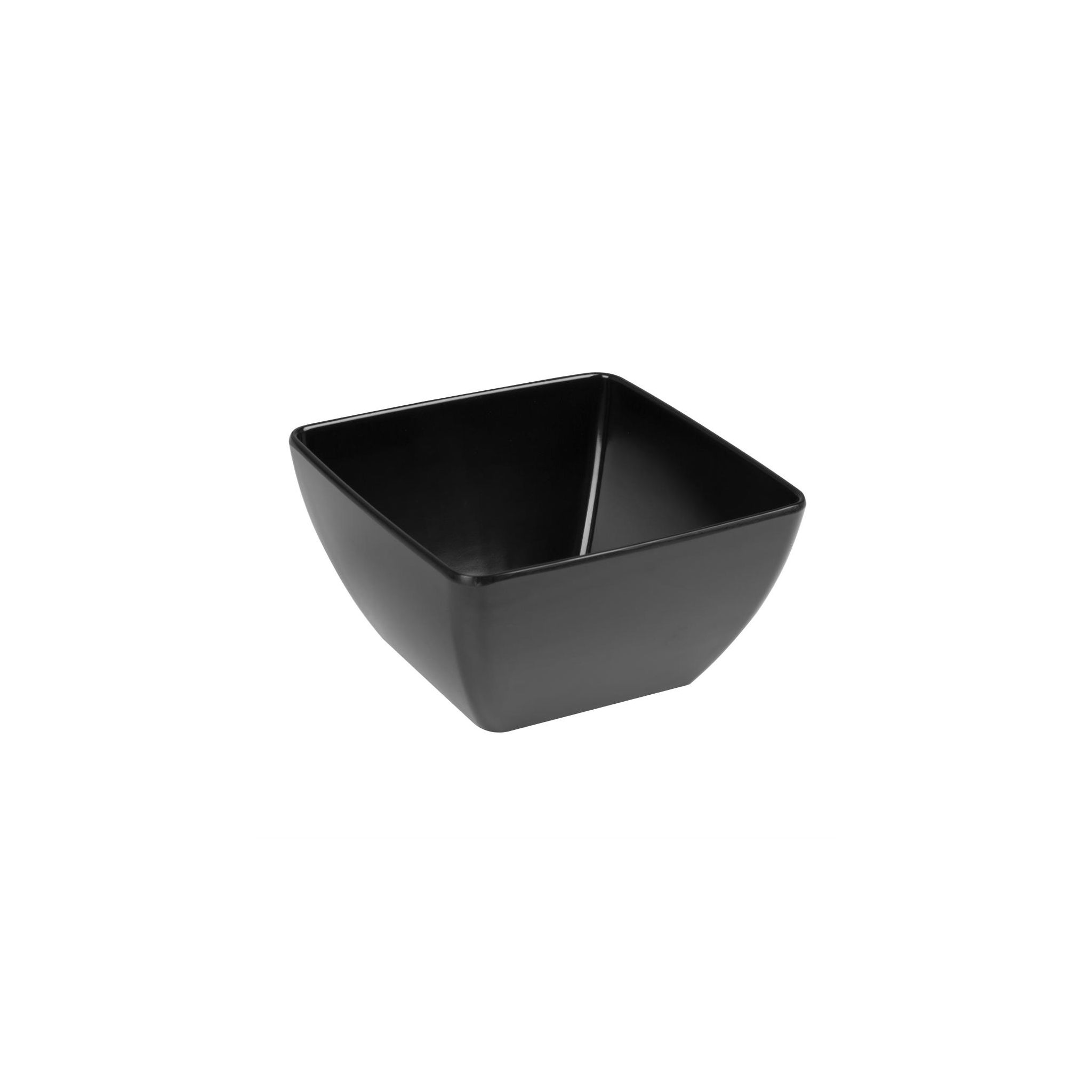 Olympia Kristallon DP146 Curved Black Melamine Bowl 8"