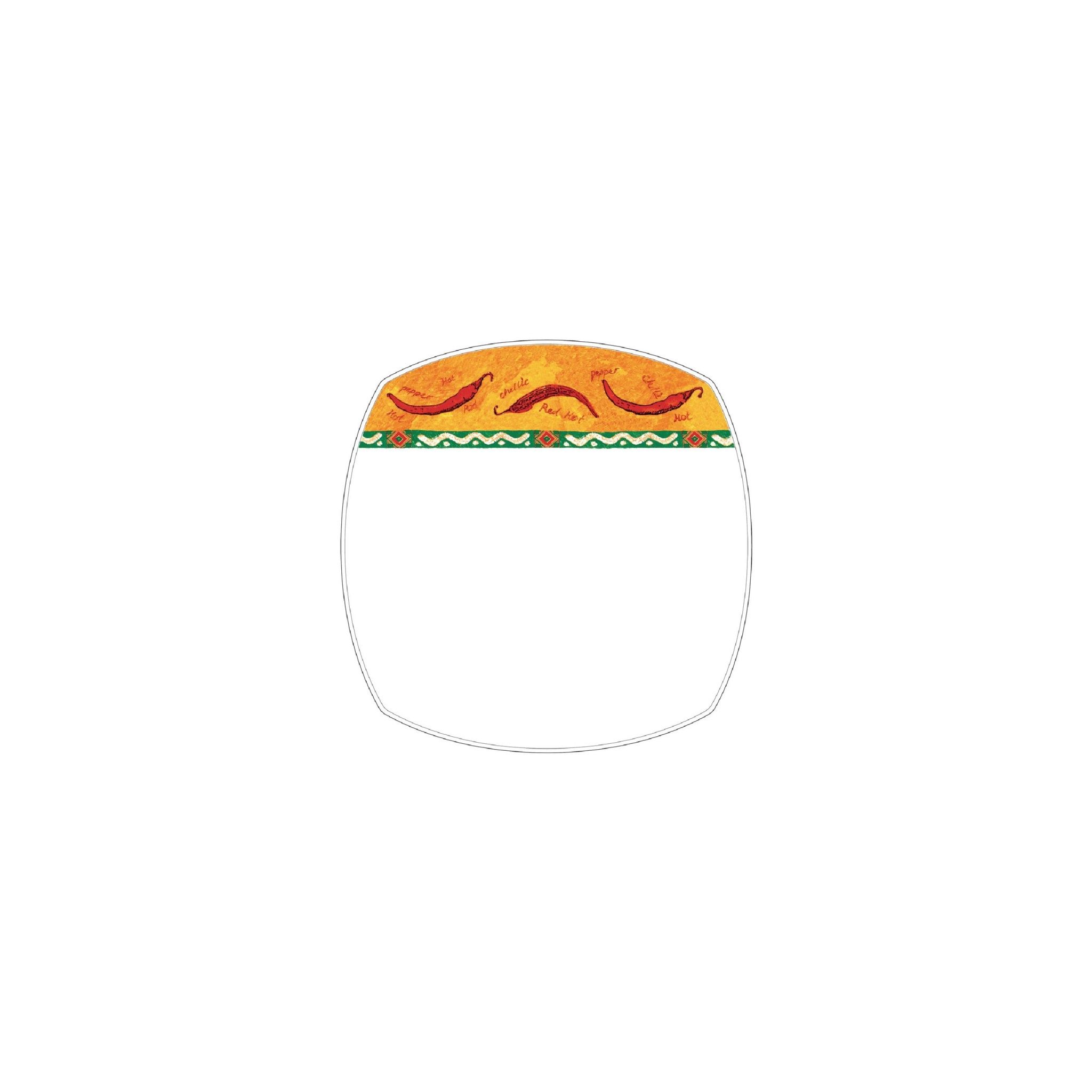 Churchill Salsa CA605 Square Plates 165mm (Pack of 12)