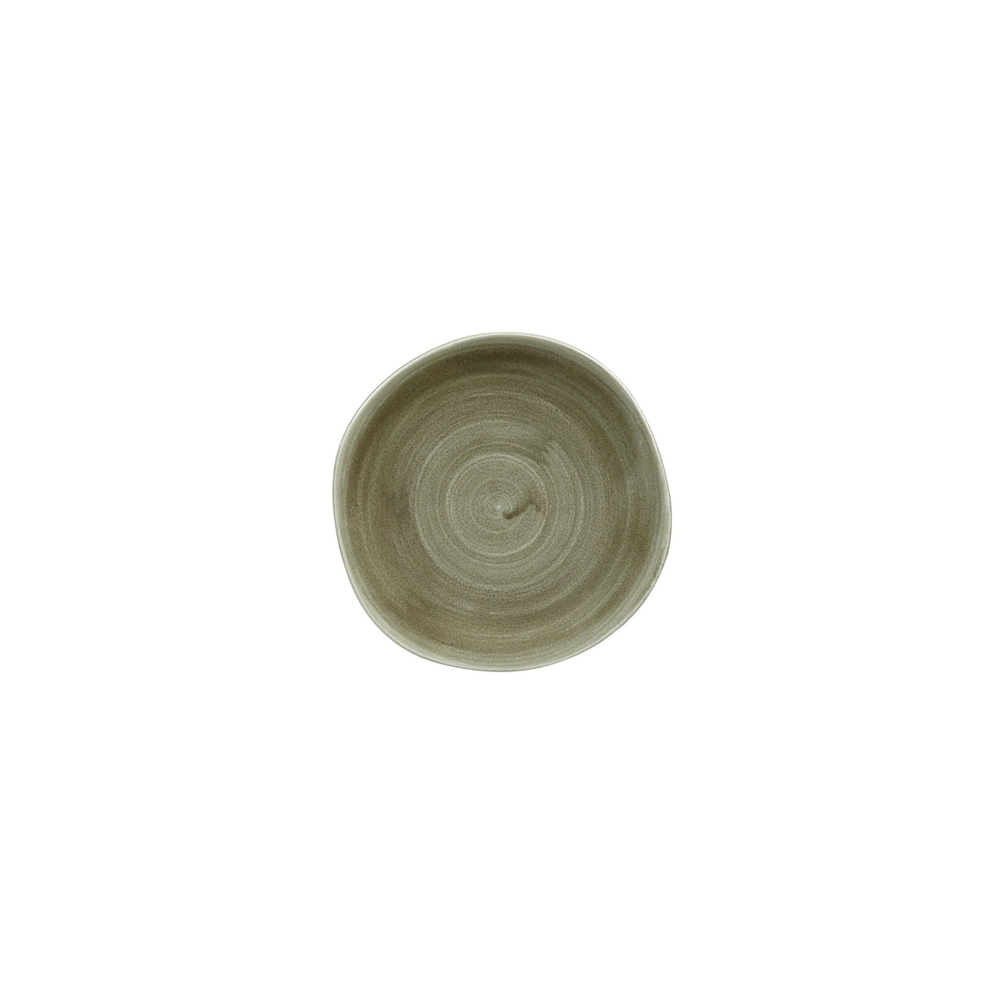 Churchill Stonecast Patina HC821 Antique Organic Round Plates Green 264mm (Pack of 12)