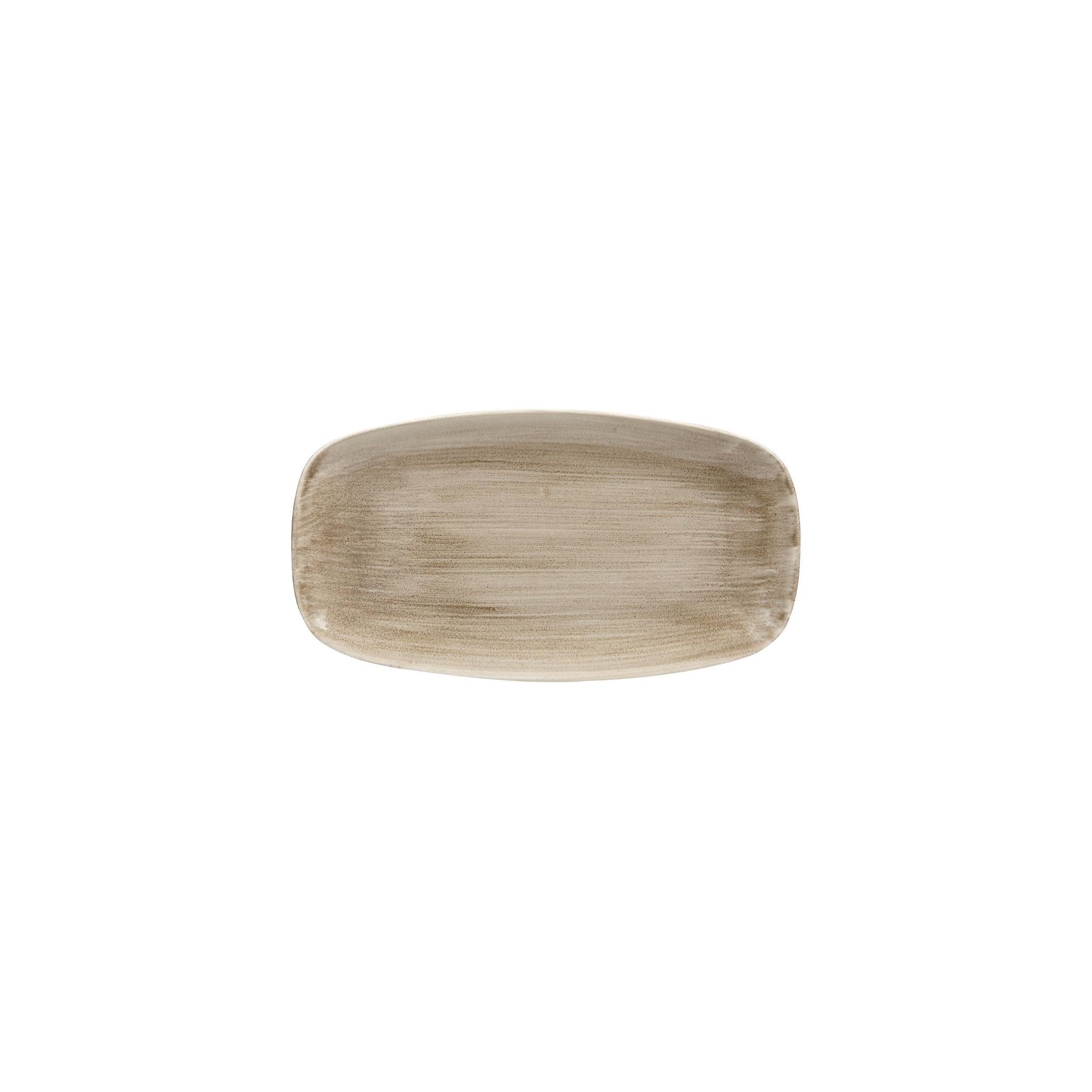 Churchill Stonecast Patina HC798 Antique Rectangular Plates Taupe 189(W) x 355(D)mm (Pack of 6)