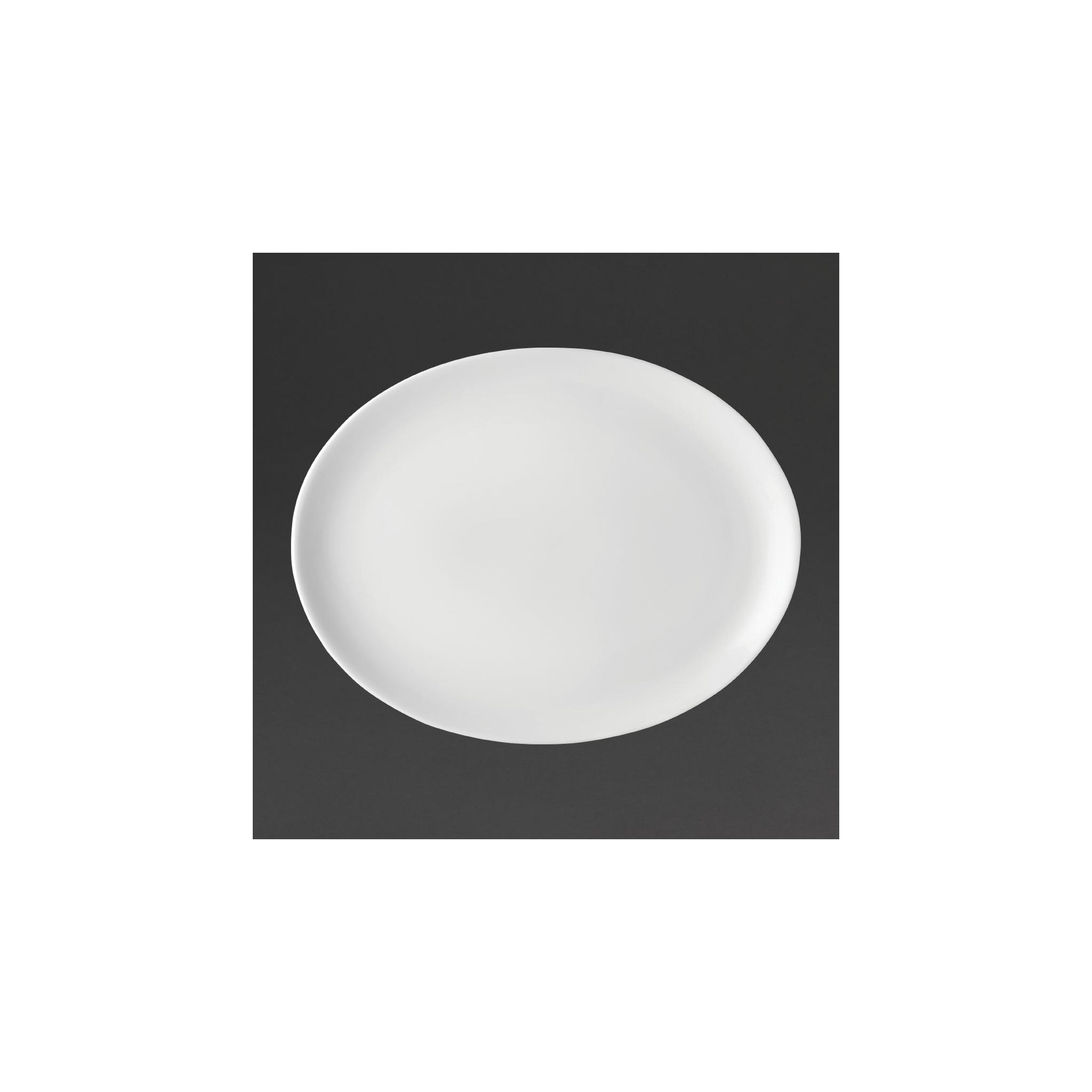 Utopia Pure White DY321 Oval Plates 300mm (Pack of 18)