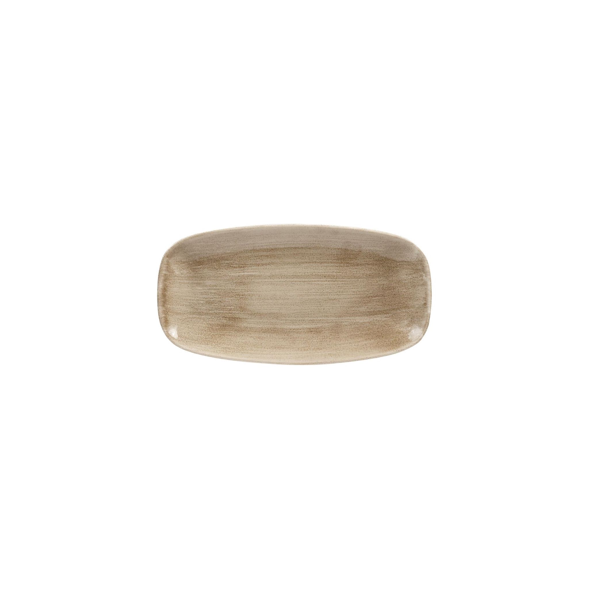 Churchill Stonecast Patina HC797 Antique Rectangular Plates Taupe 153(W) x 298(D)mm (Pack of 12)