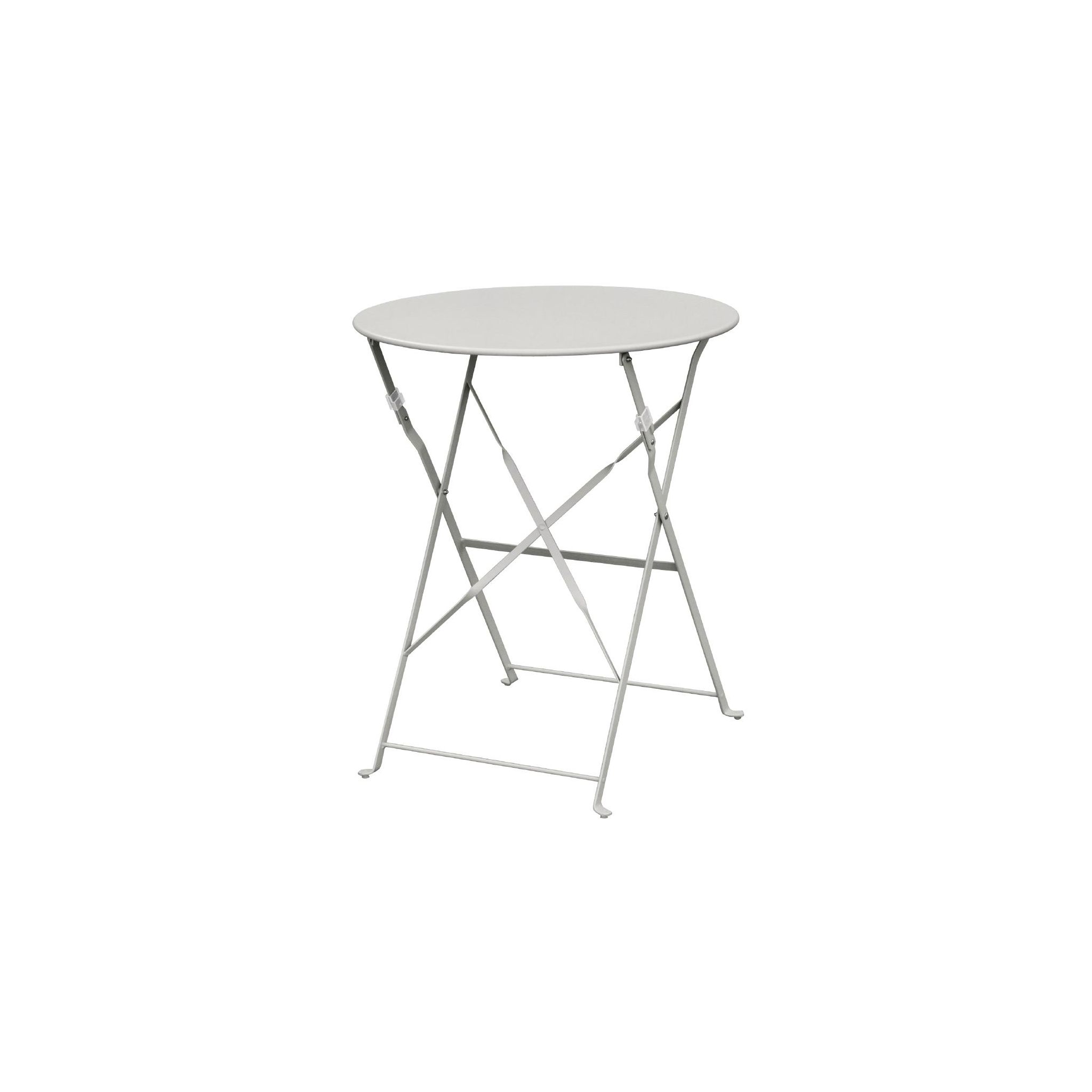 Bolero Perth GH556 Pavement Style Steel Table Round Grey 600mm
