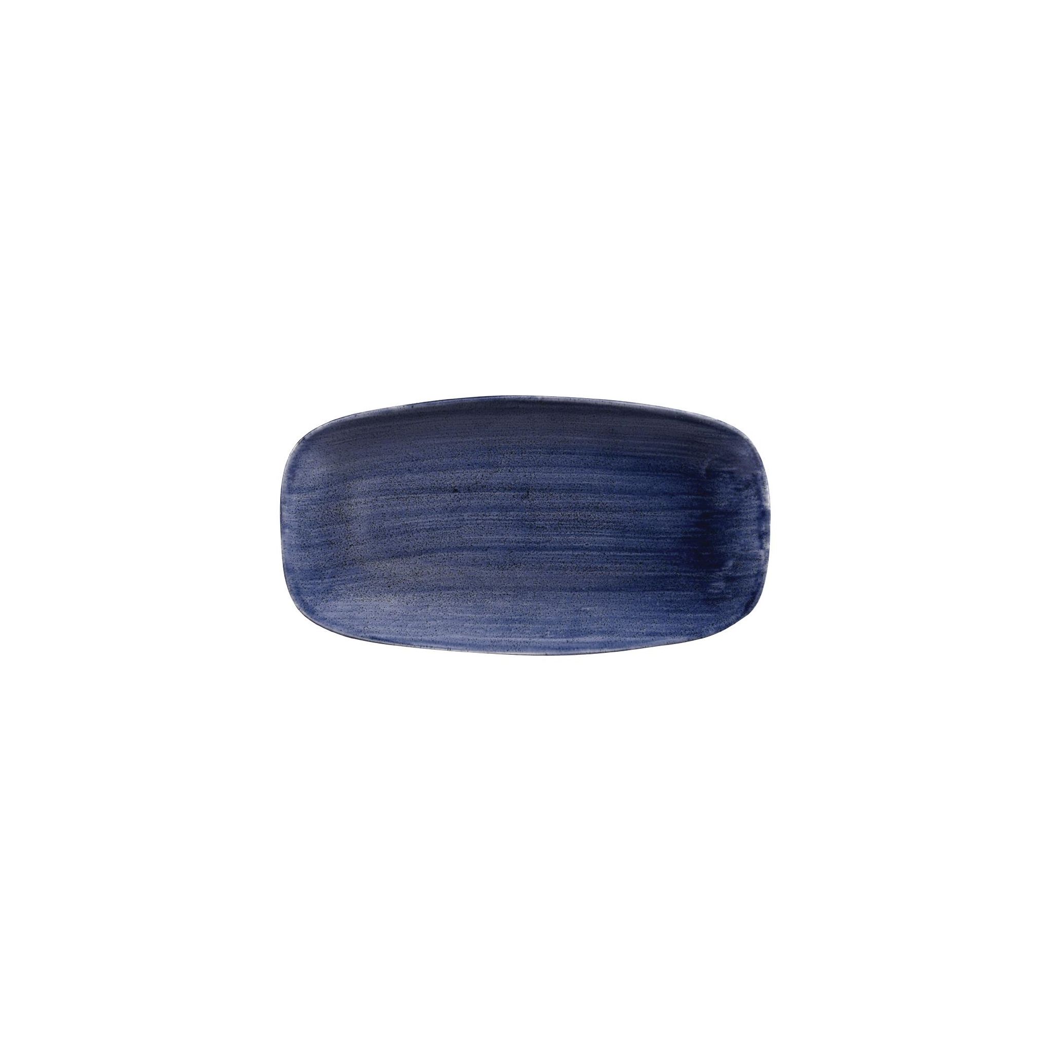 Churchill Stonecast Patina FC176 No. 4 Chefs Plates Cobalt 355 x 189mm (Pack of 6)