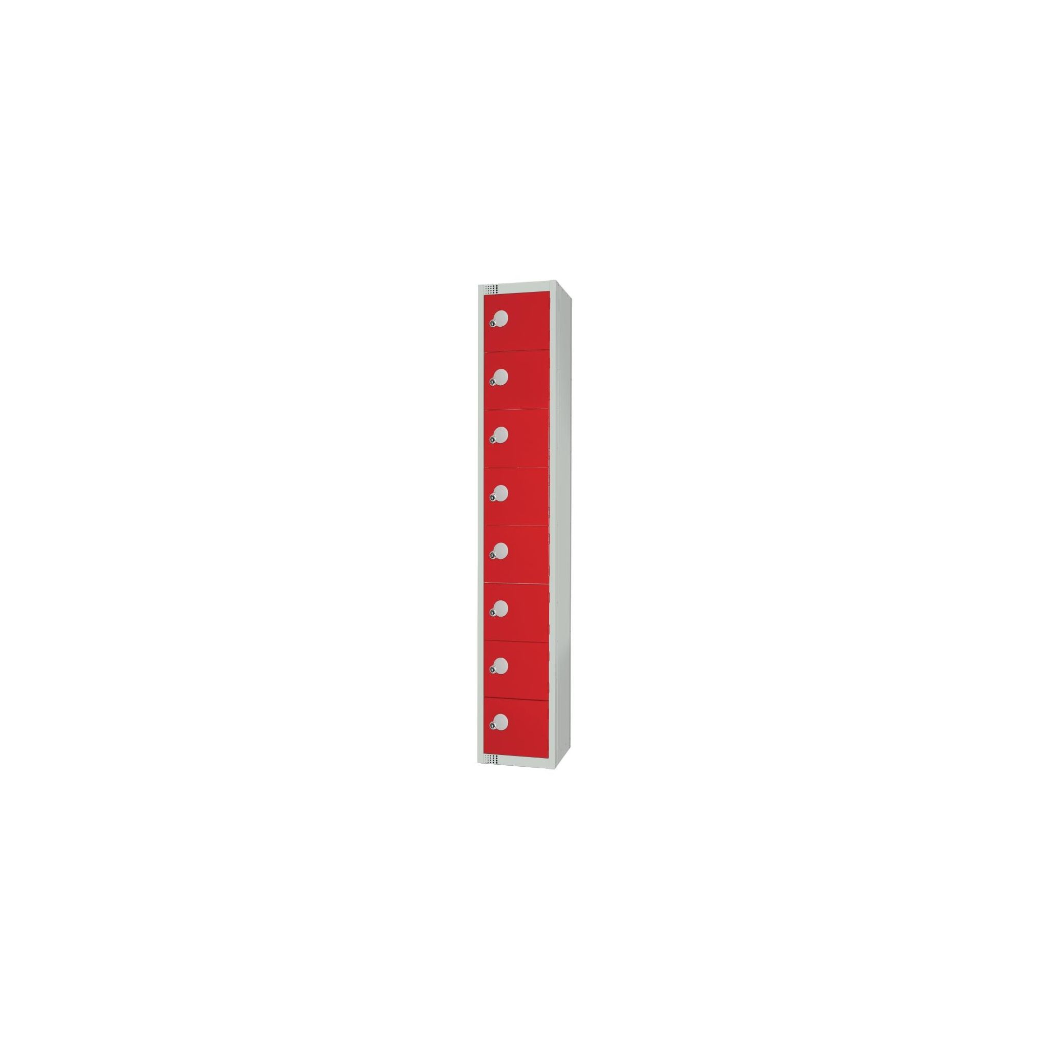 Elite Lockers CE103-EL Eight Door Electronic Combination Locker Red