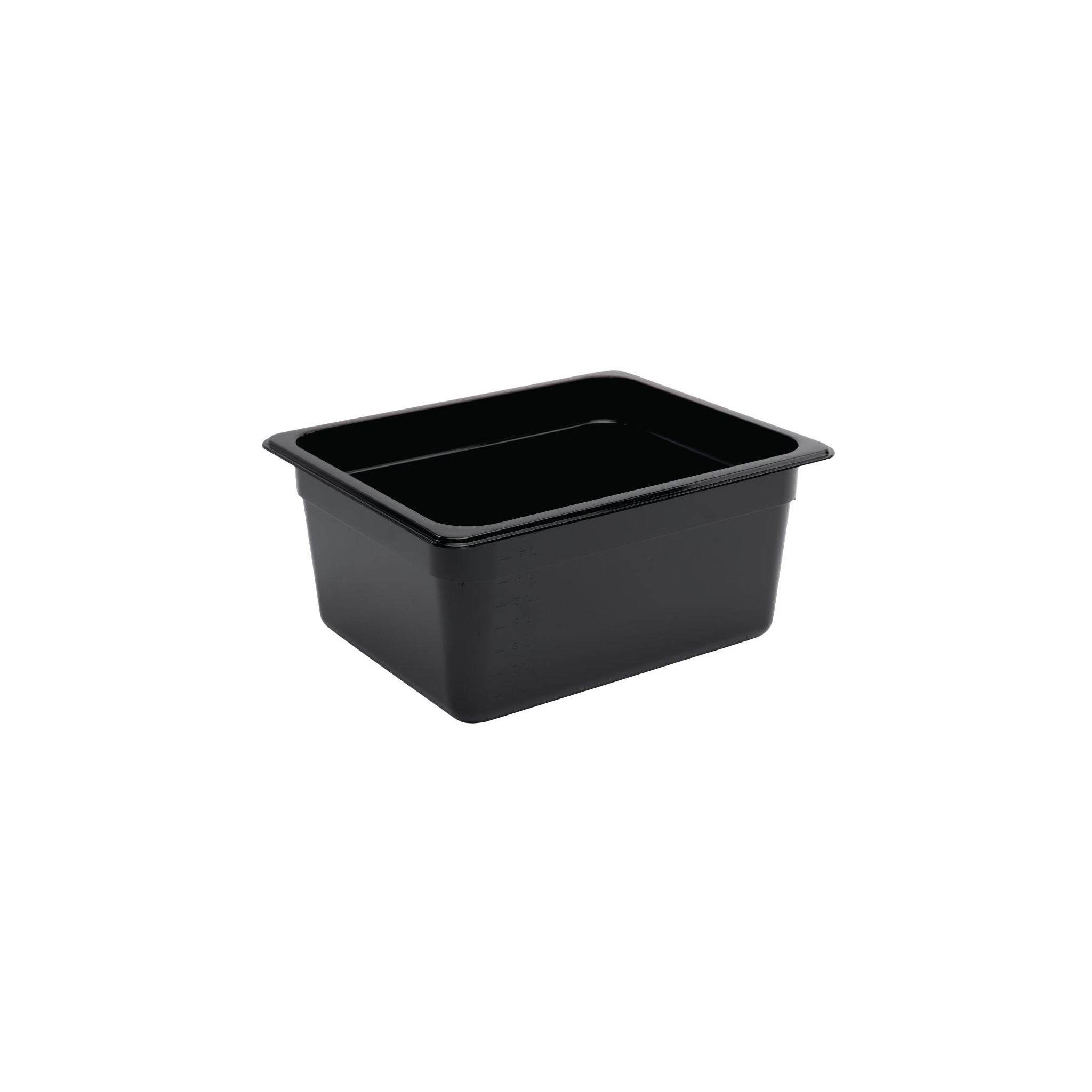 Vogue U460 Polycarbonate 1/2 Gastronorm Container 150mm Black