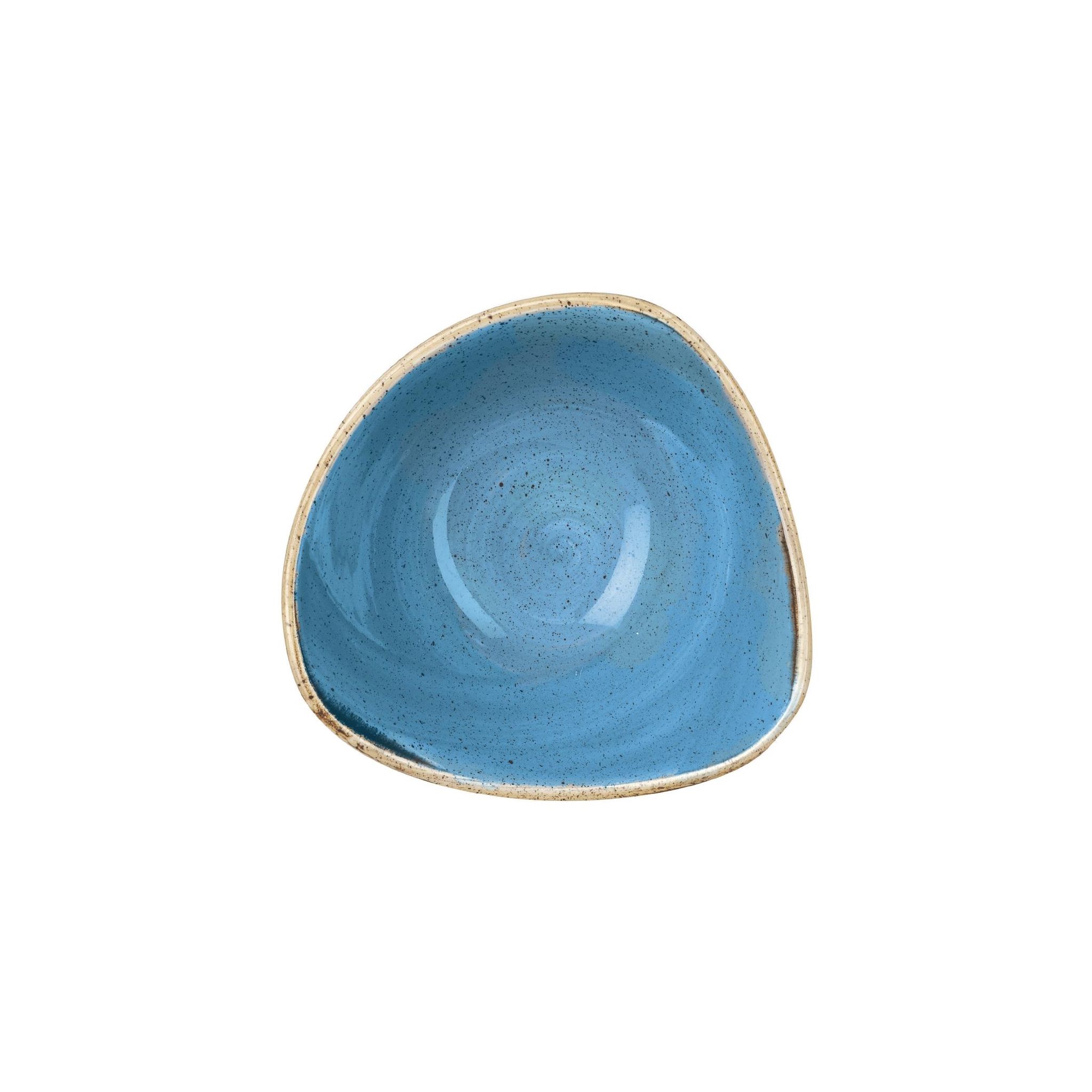 Churchill Stonecast DF779 Triangle Bowls Cornflower Blue 184mm (Pack of 12)