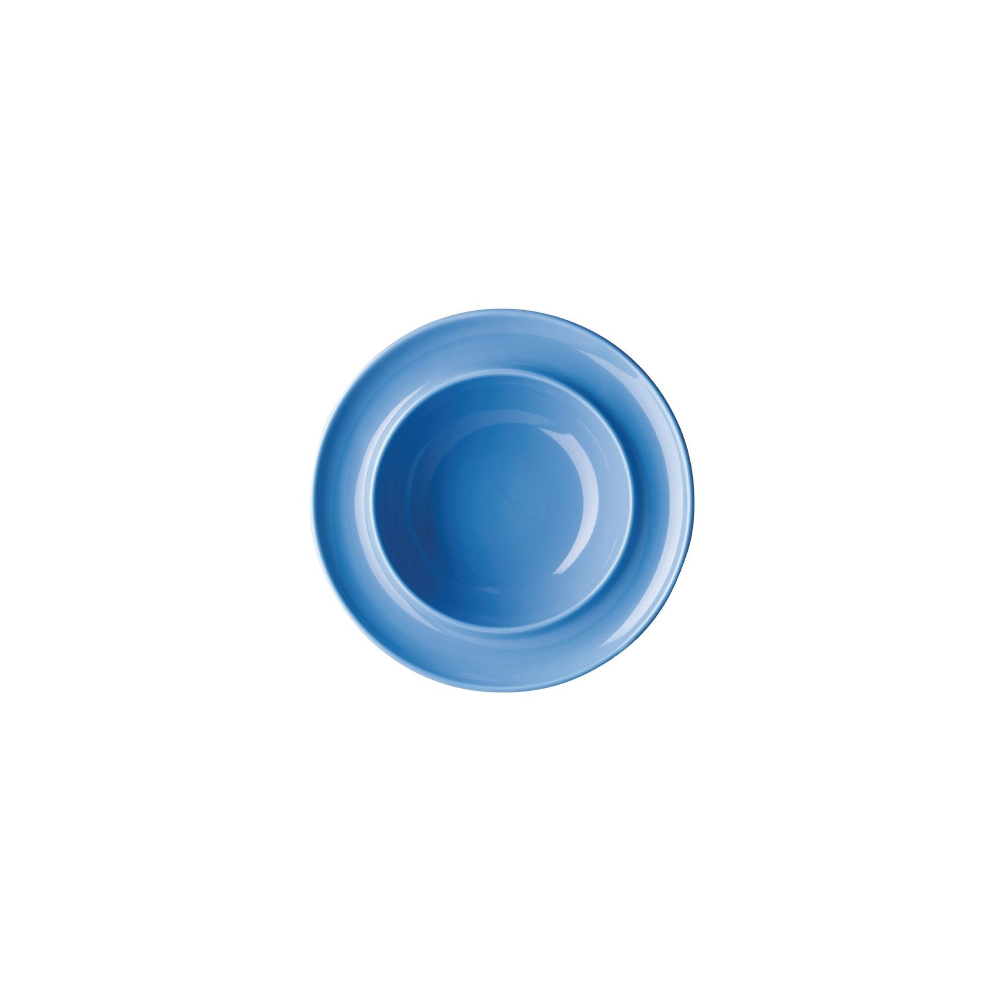 Olympia Kristallon Heritage DW142 Raised Rim Bowls Blue 205mm (Pack of 4)