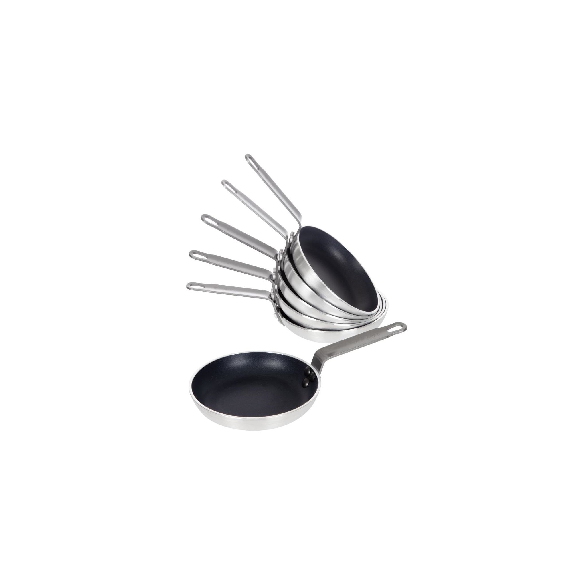 Vogue S210 Aluminium Non-Stick Frying Pans 200mm (Pack of 6)