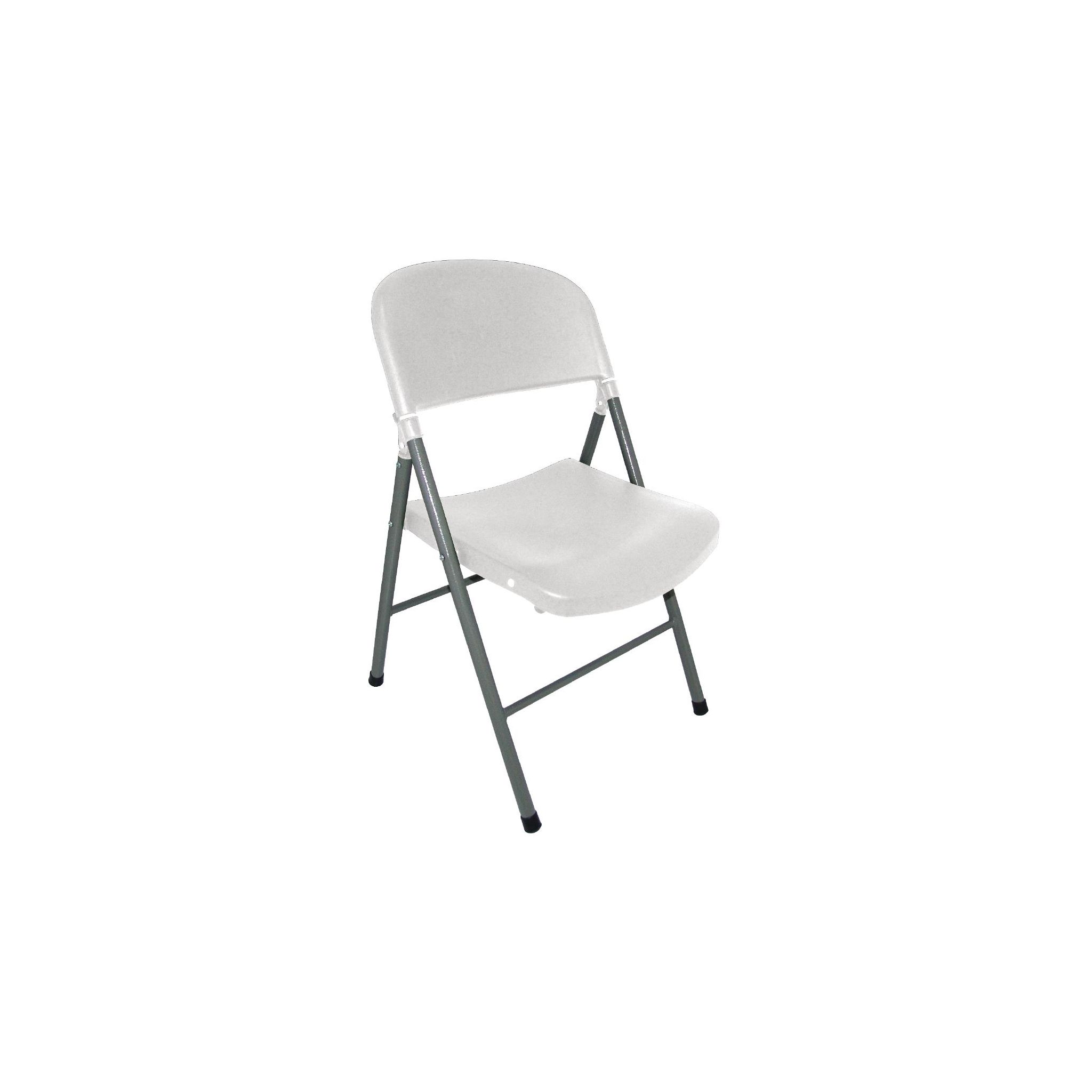 Bolero CE692 Foldaway Utility Chairs White (Pack of 2)