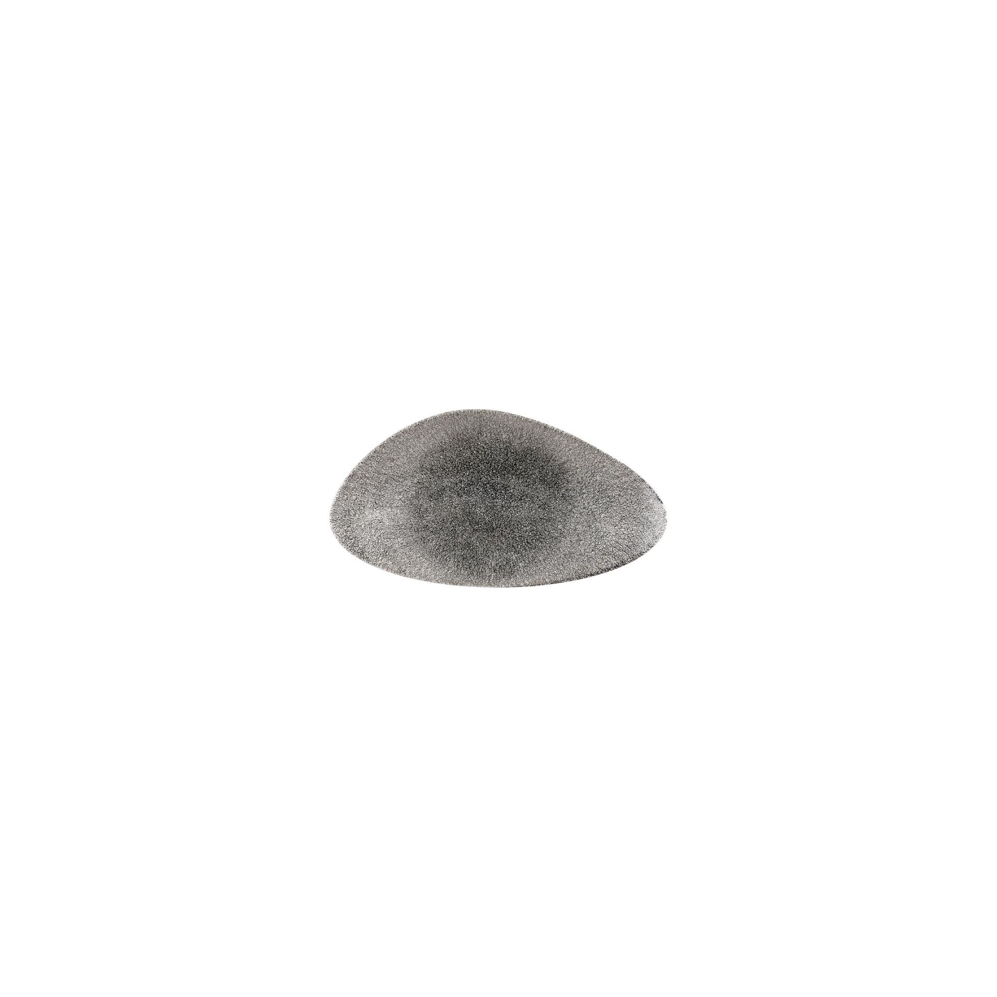 Churchill Studio Prints Raku DW414 Triangular Plates Quartz Black 350mm (Pack of 6)