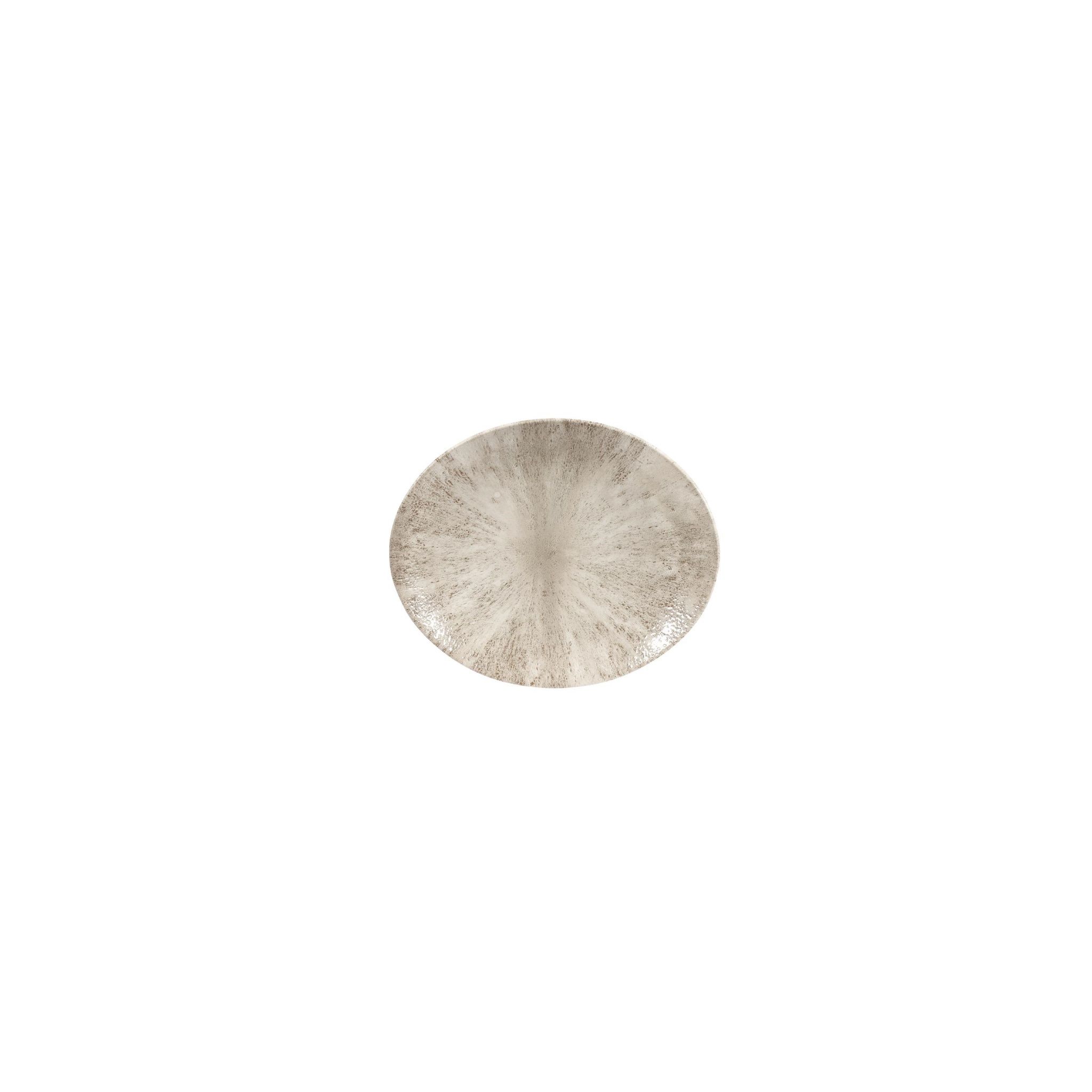 Churchill Studio Prints Stone DW797 Coupe Oval Plates Agate Grey 270mm (Pack of 12)