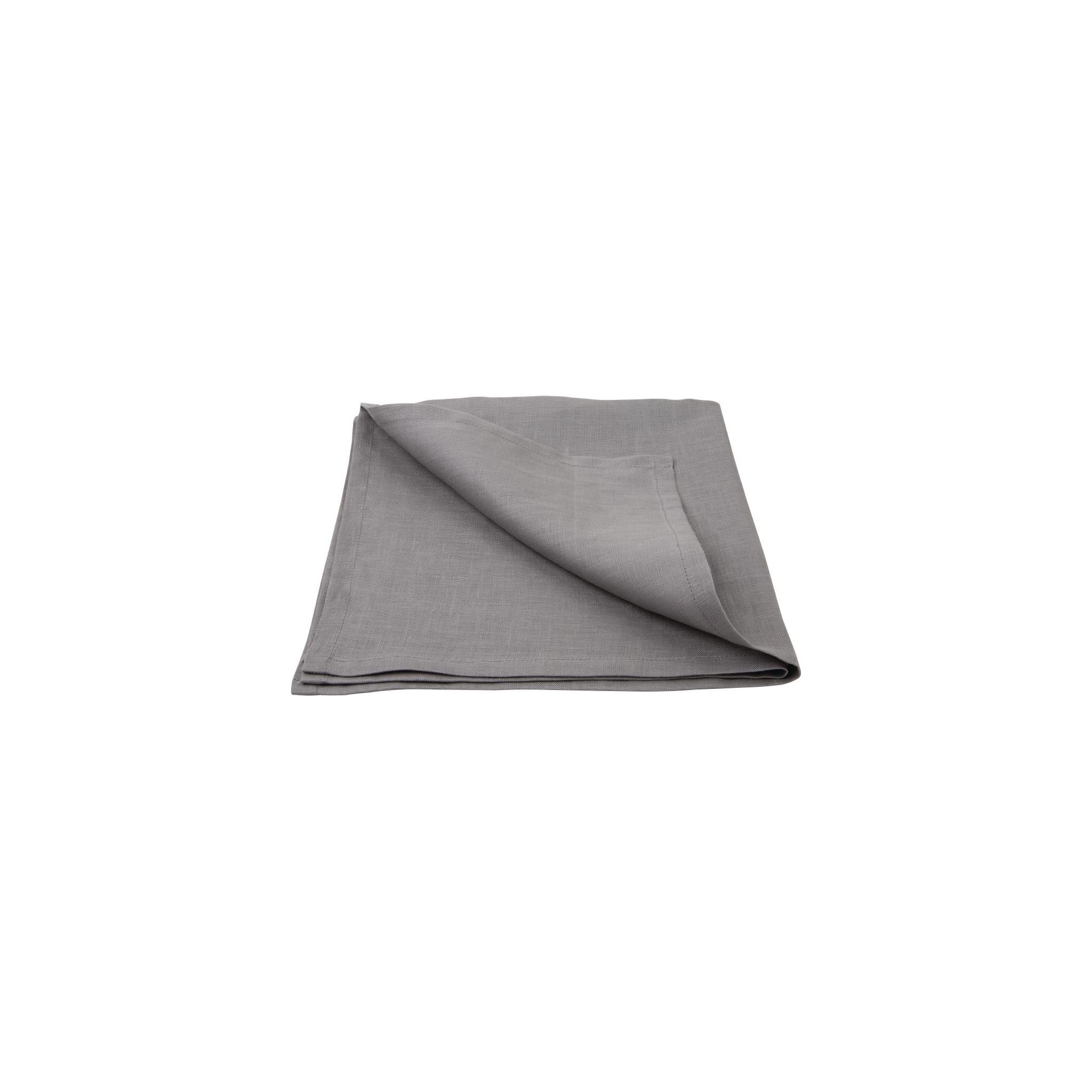 Olympia FW698 Linen Table Napkin Grey 400x400mm (Pack of 12)