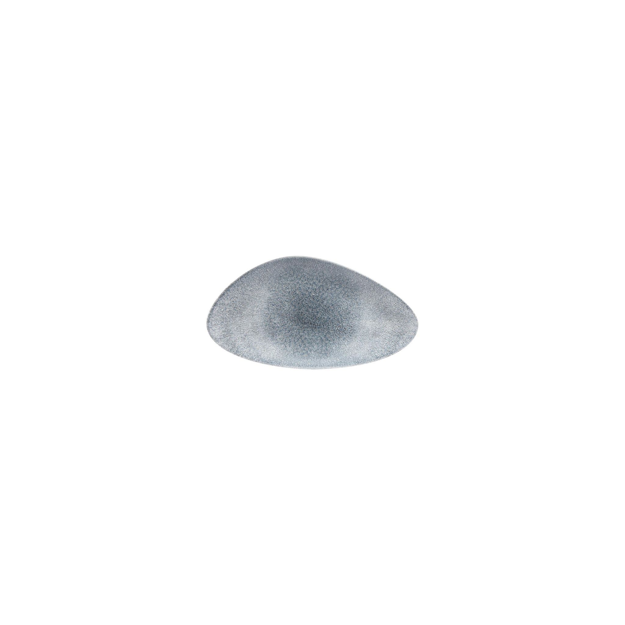 Churchill Studio Prints Raku DW409 Triangular Plates Topaz Blue 350mm (Pack of 6)