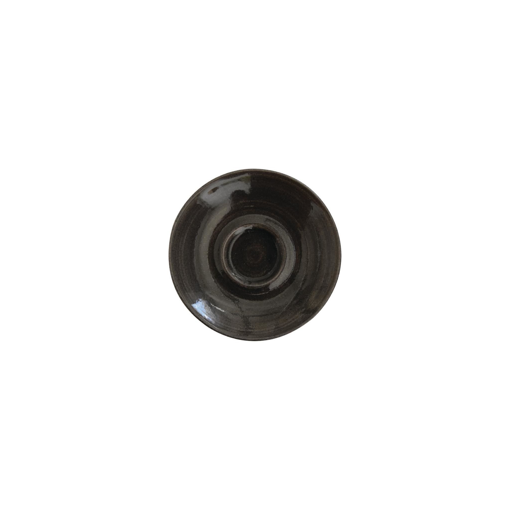 Churchill Monochrome DR690 Espresso Saucers Iron Black 114mm (Pack of 12)