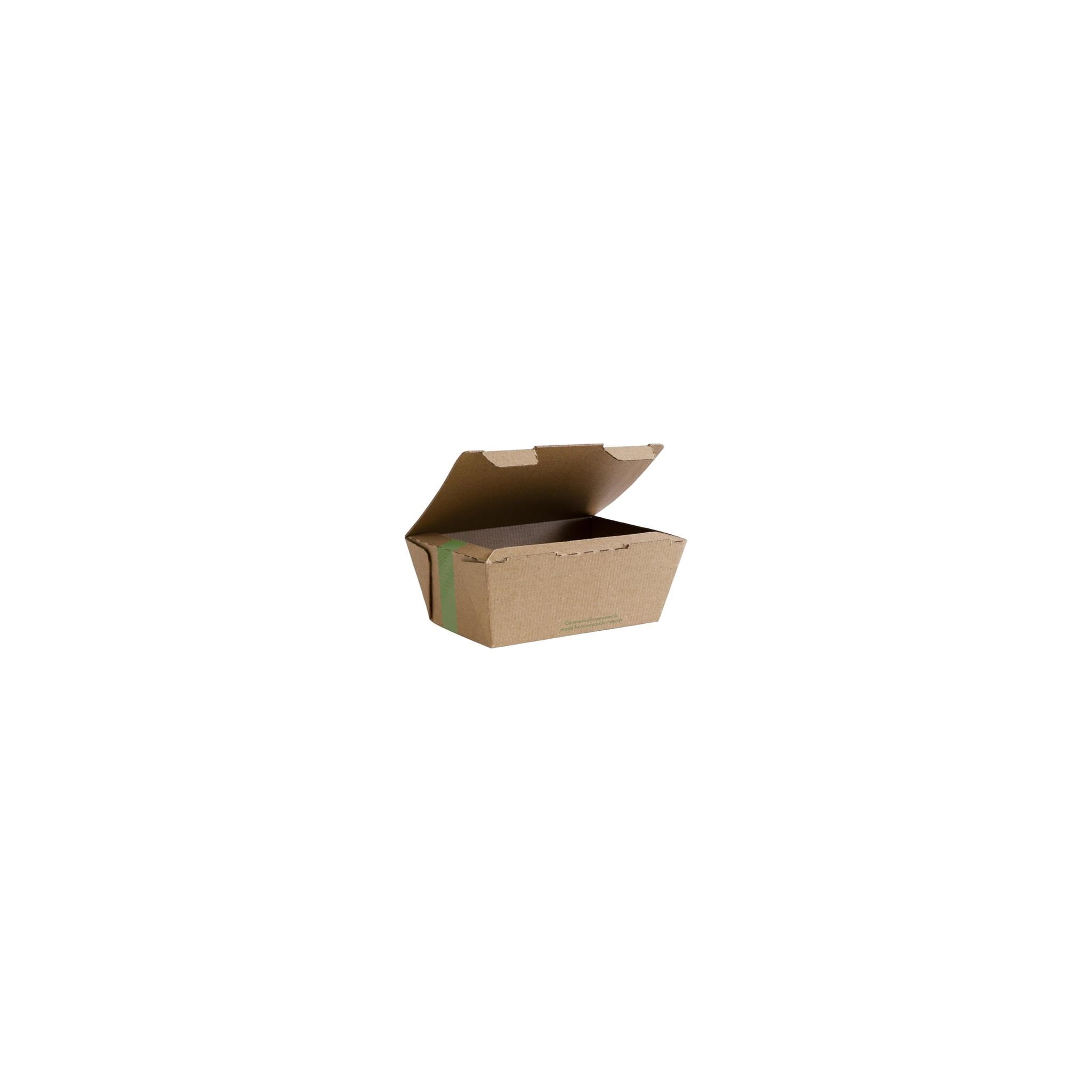 Vegware Compostable CF885 Microflute Takeaway Boxes 110mm (Pack 300)