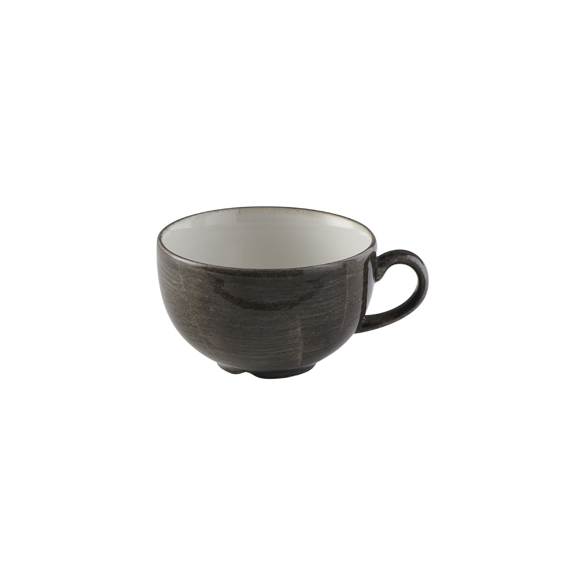 Churchill Stonecast Patina FS897 Cappuccino Cups Iron Black 340ml (Pack of 12)