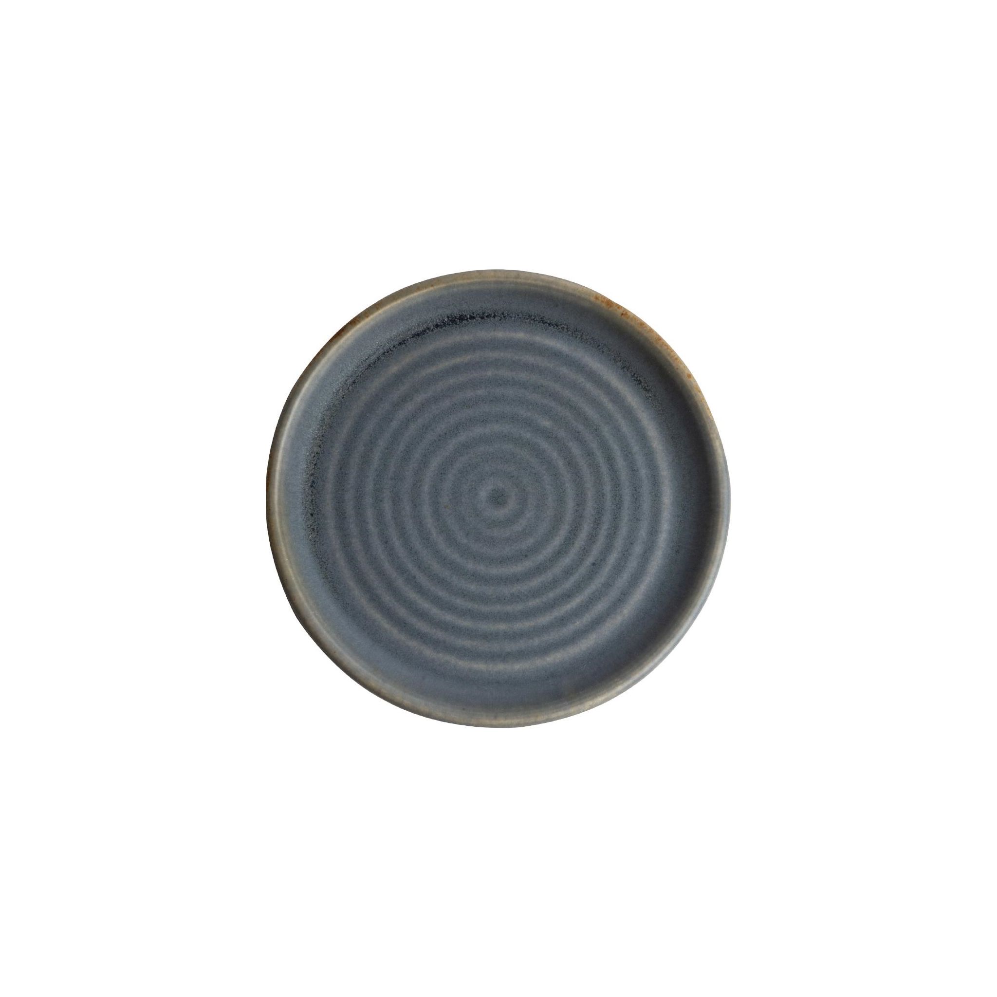 Olympia Canvas FA302 Small Rim Round Plate Blue Granite 180mm (Pack of 6)