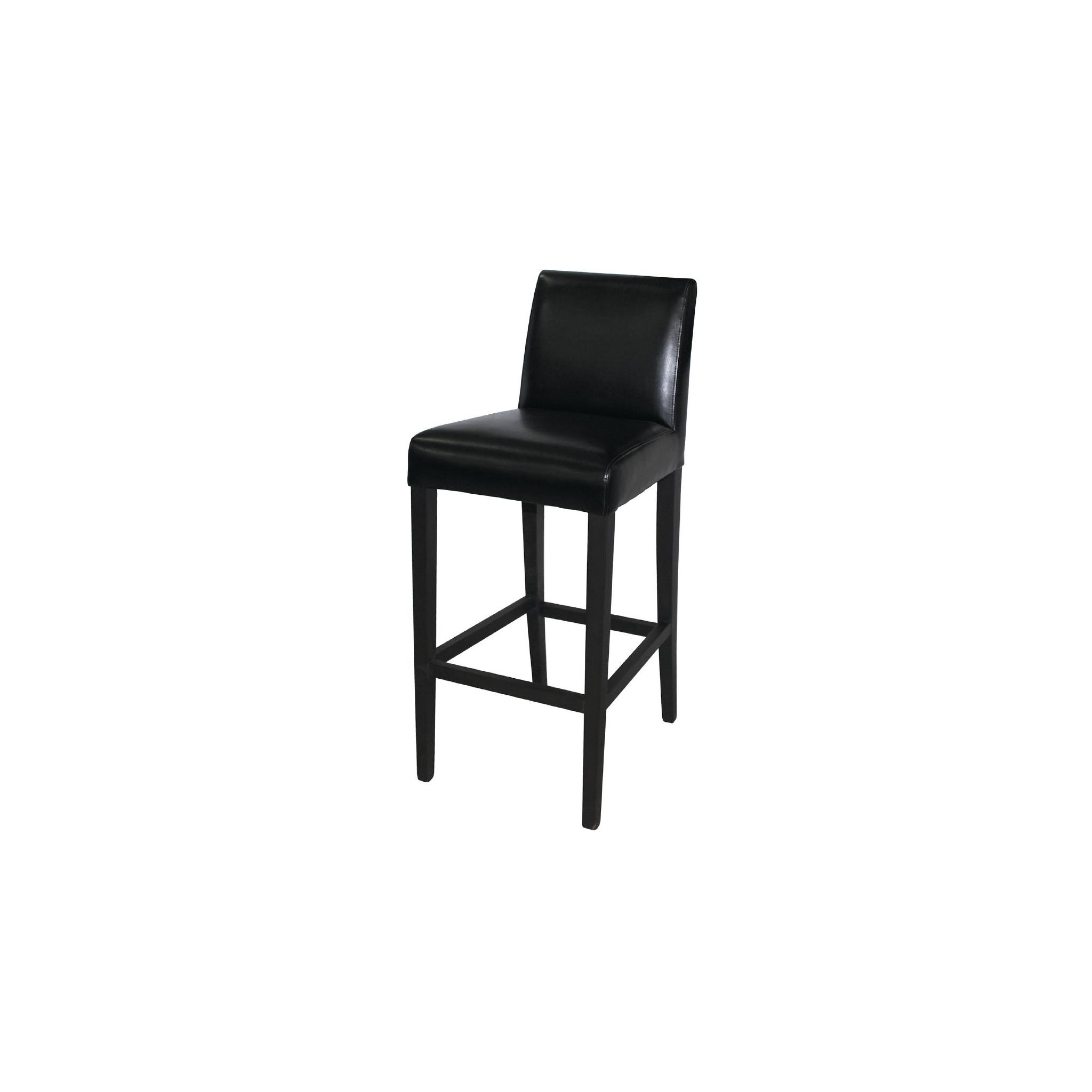 Bolero GG651 Faux Leather High Bar Stool Black