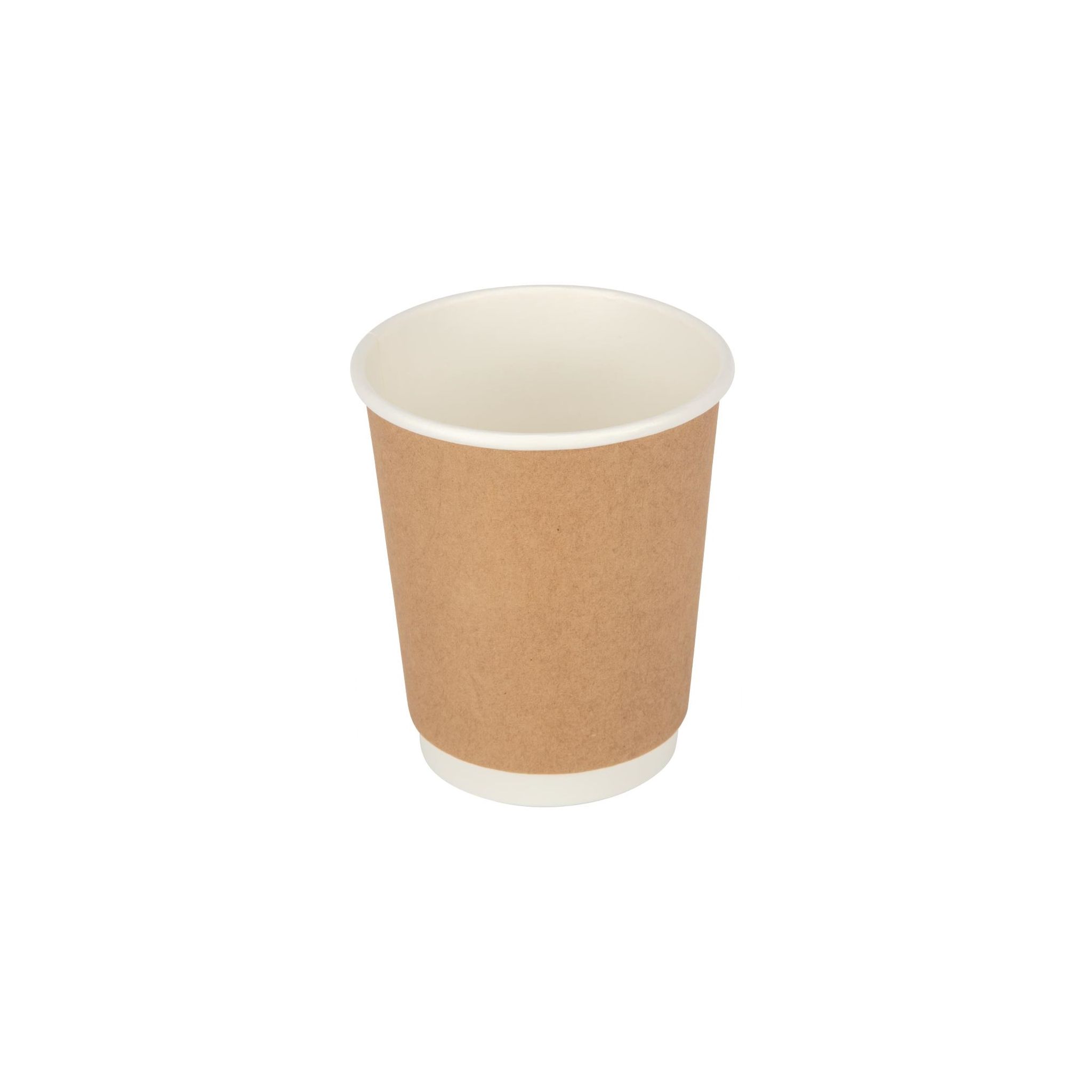 Fiesta Recyclable GP439 Double Wall Coffee Cups Brown 227ml (Pack of 500)