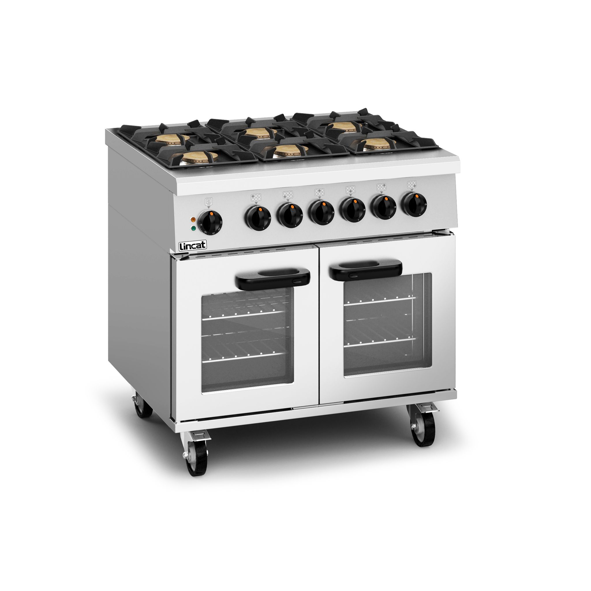 Lincat Phoenix PHDR01/P 6 Burner Propane Gas Fan-assisted Dual Fuel Oven Range
