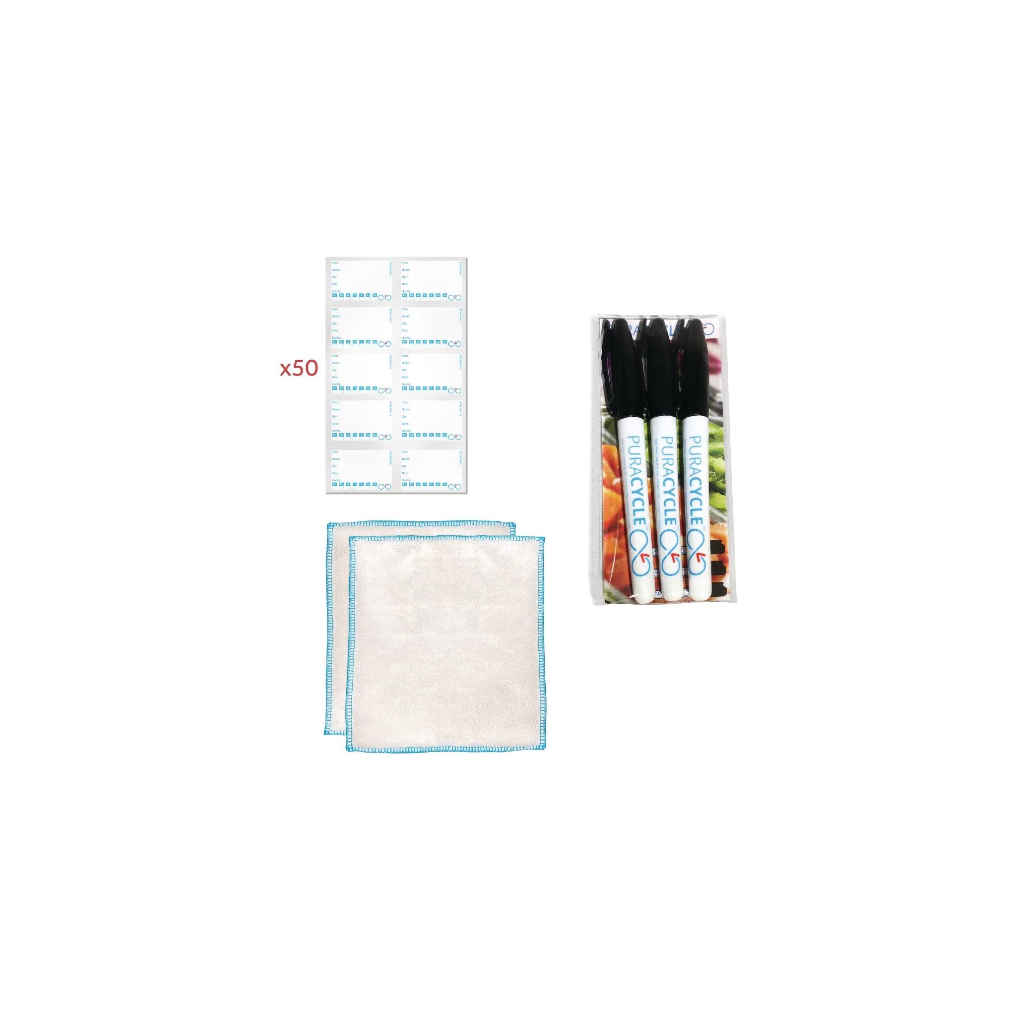 PuraCycle SA491 Reusable Day Label Pack (Pack of 55)