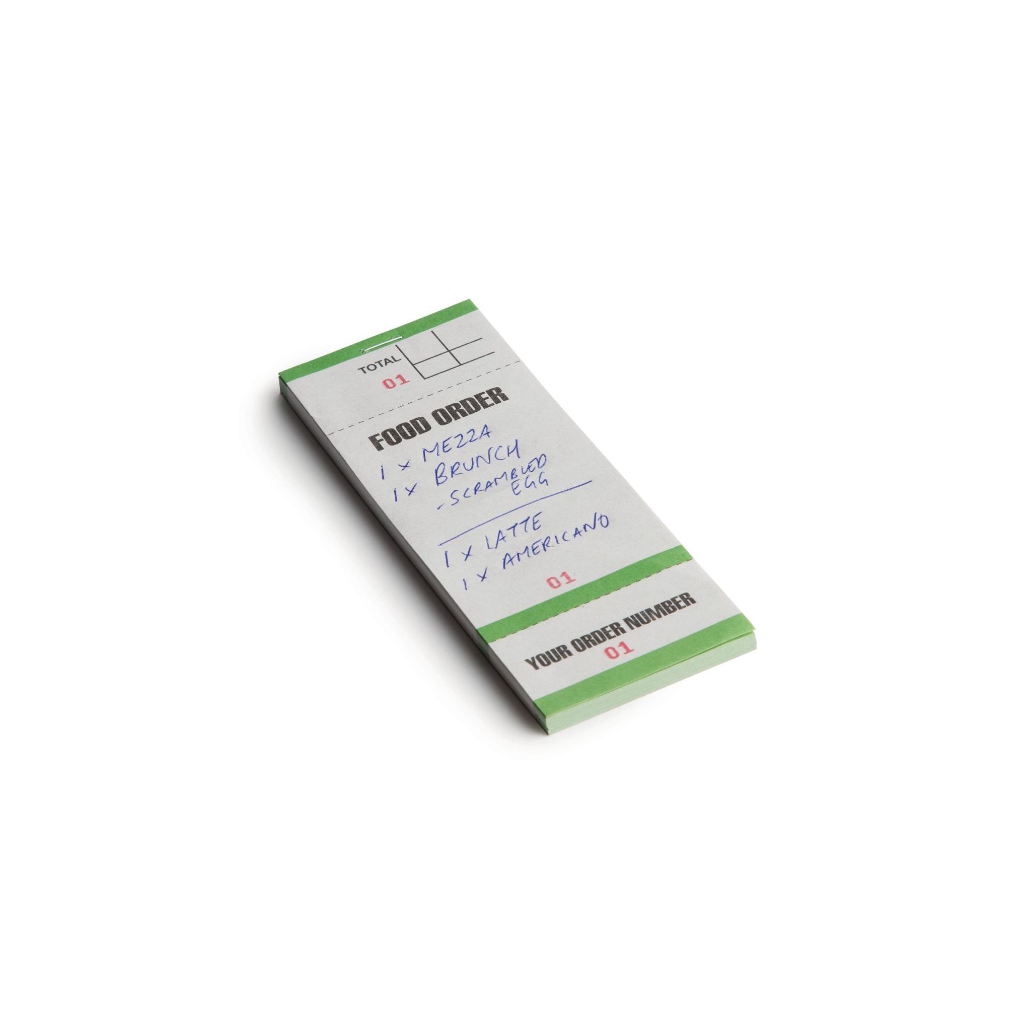 Olympia G522 Bar Food Pad With Order Tickets Single Leaf (Pack of 50)