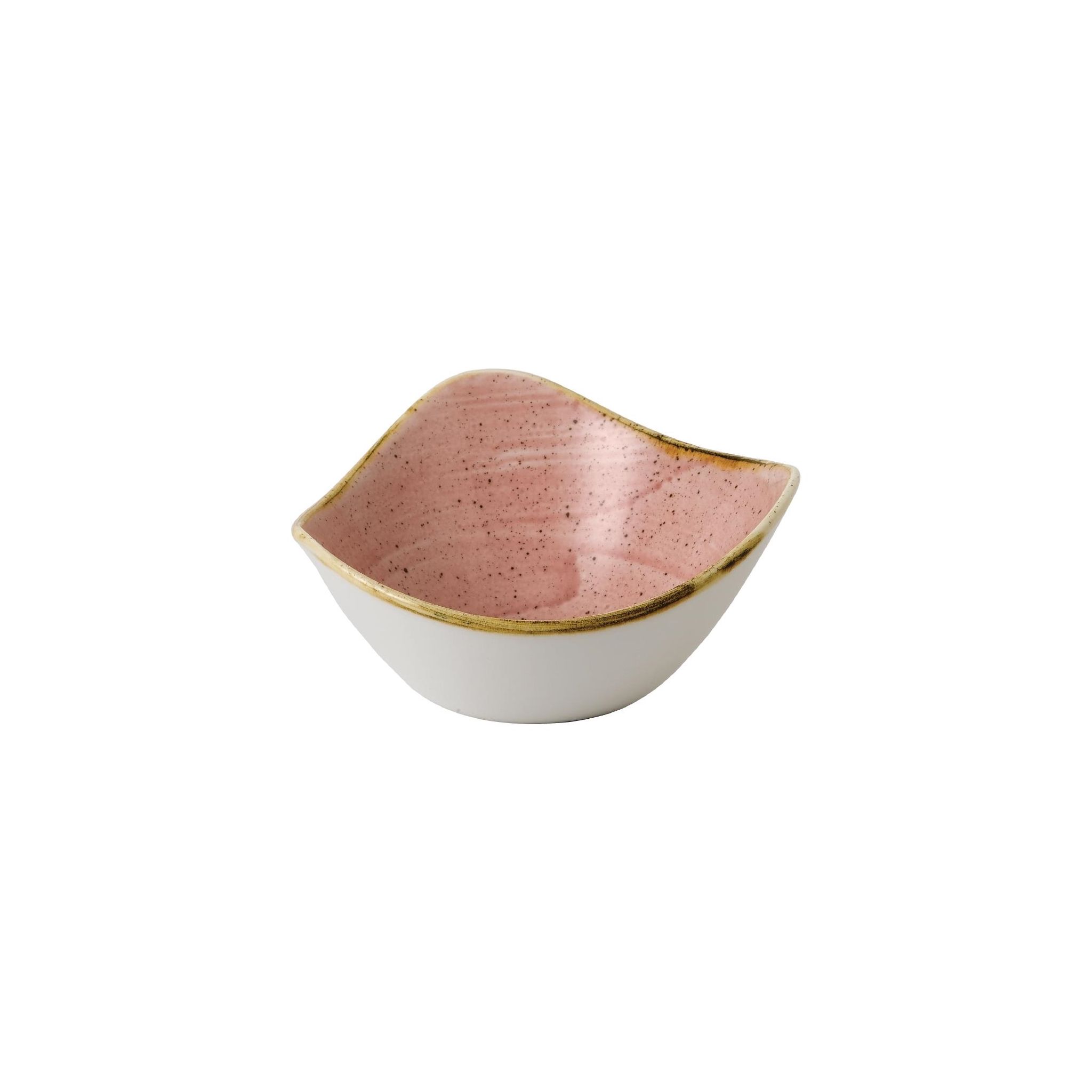 Churchill Stonecast FJ907 Petal Pink Triangle Bowls 9oz (Pack of 12)