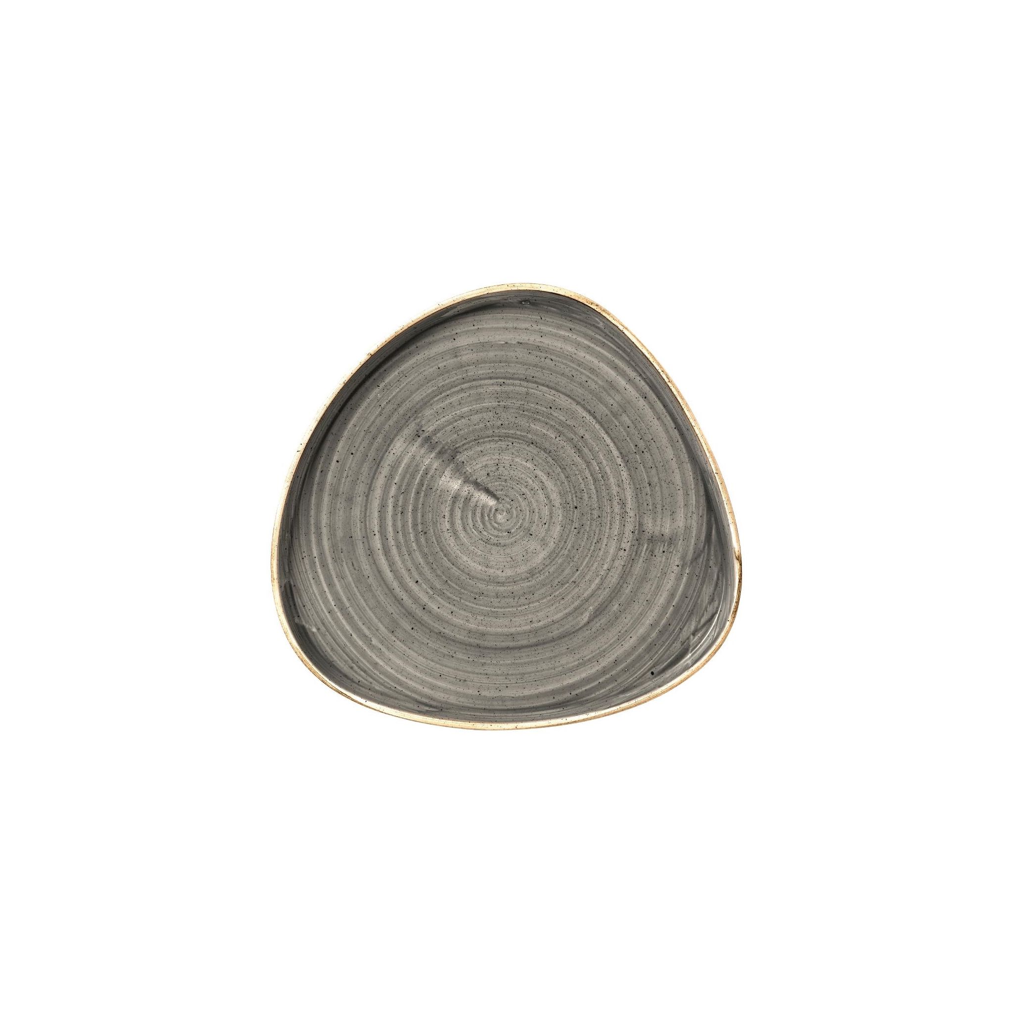 Churchill Stonecast FR032 Grey Triangle Walled Chefs Plates 260mm (Pack of 6)
