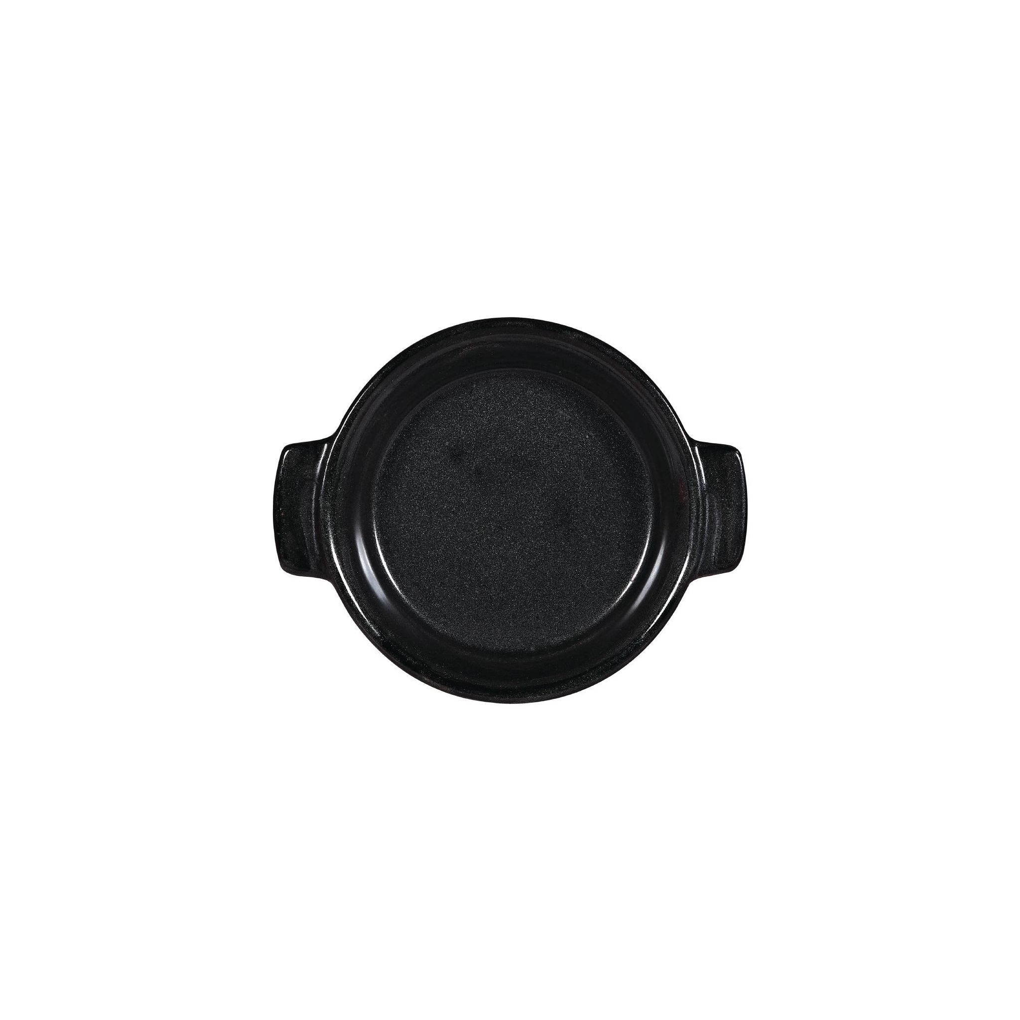Churchill Art de Cuisine Igneous Stoneware DY785 Black Individual Dishes 140mm (Pack of 6)