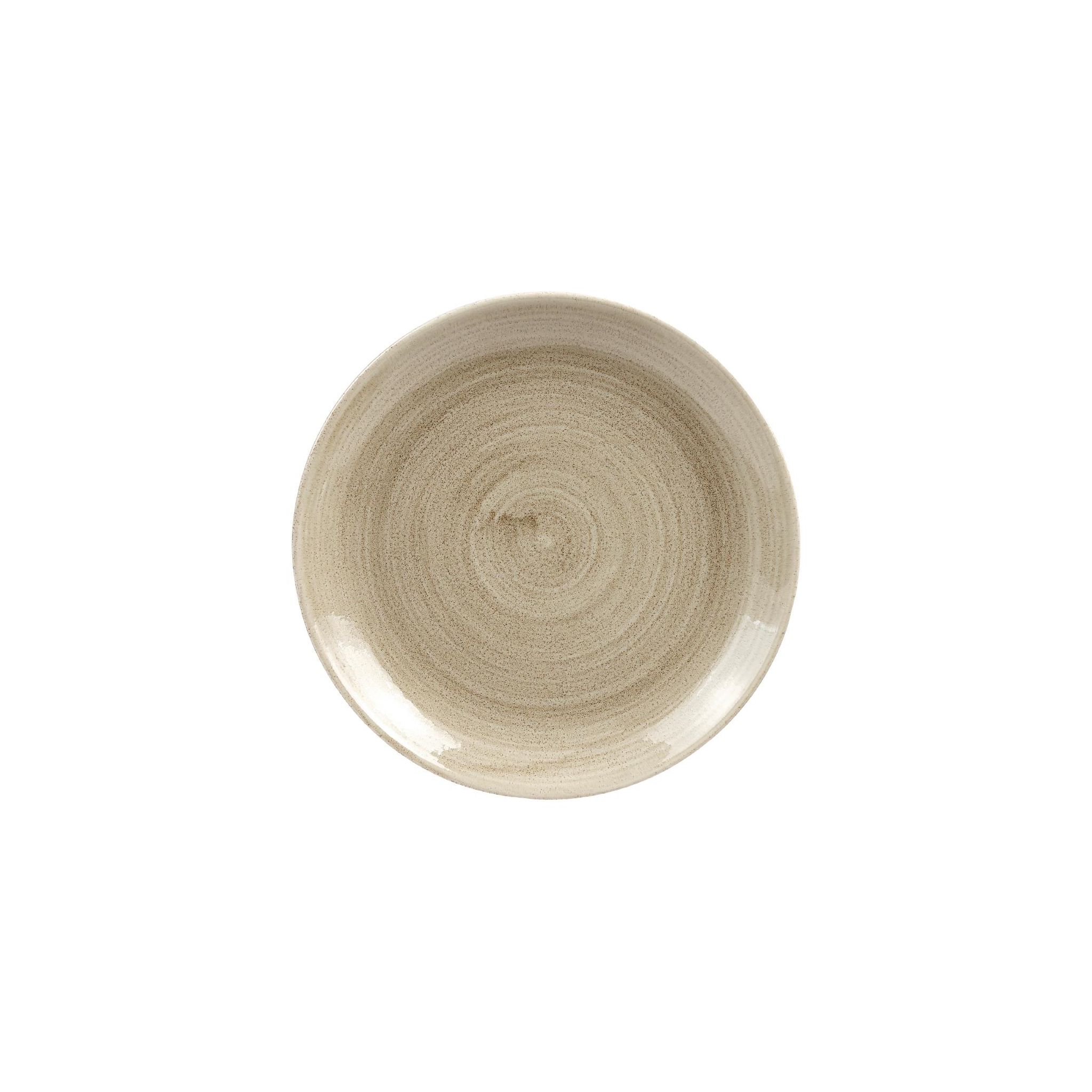 Churchill Stonecast Patina HC788 Antique Coupe Plates Taupe 217mm (Pack of 12)