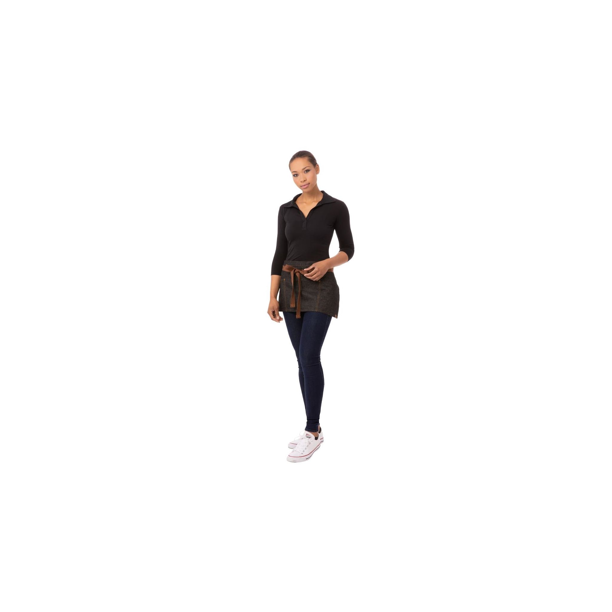 Chef Works Urban Memphis B591 Waist Bistro Apron Short Black