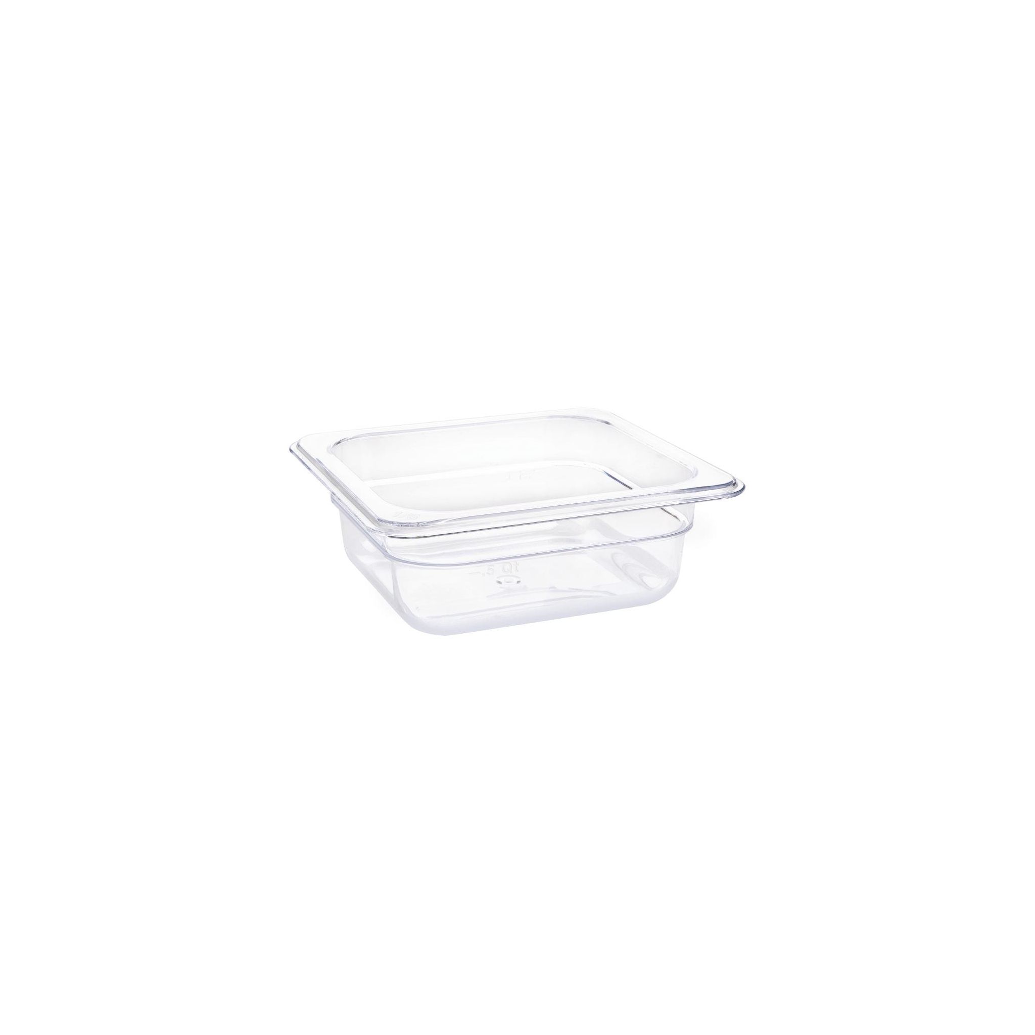 Vogue U239 Polycarbonate 1/6 Gastronorm Container 65mm Clear
