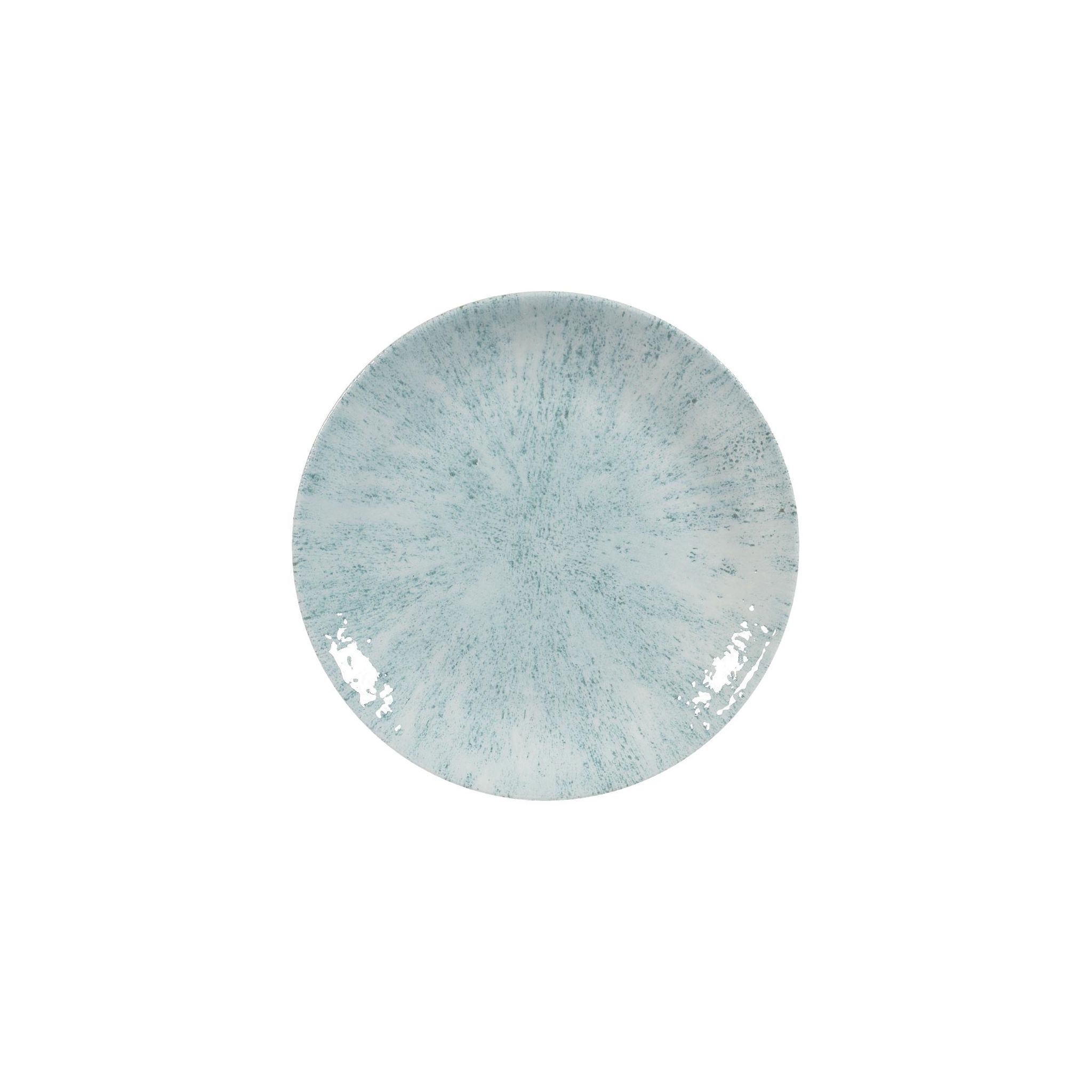 Churchill Studio Prints Stone FA624 Coupe Plates Aquamarine 165mm (Pack of 12)