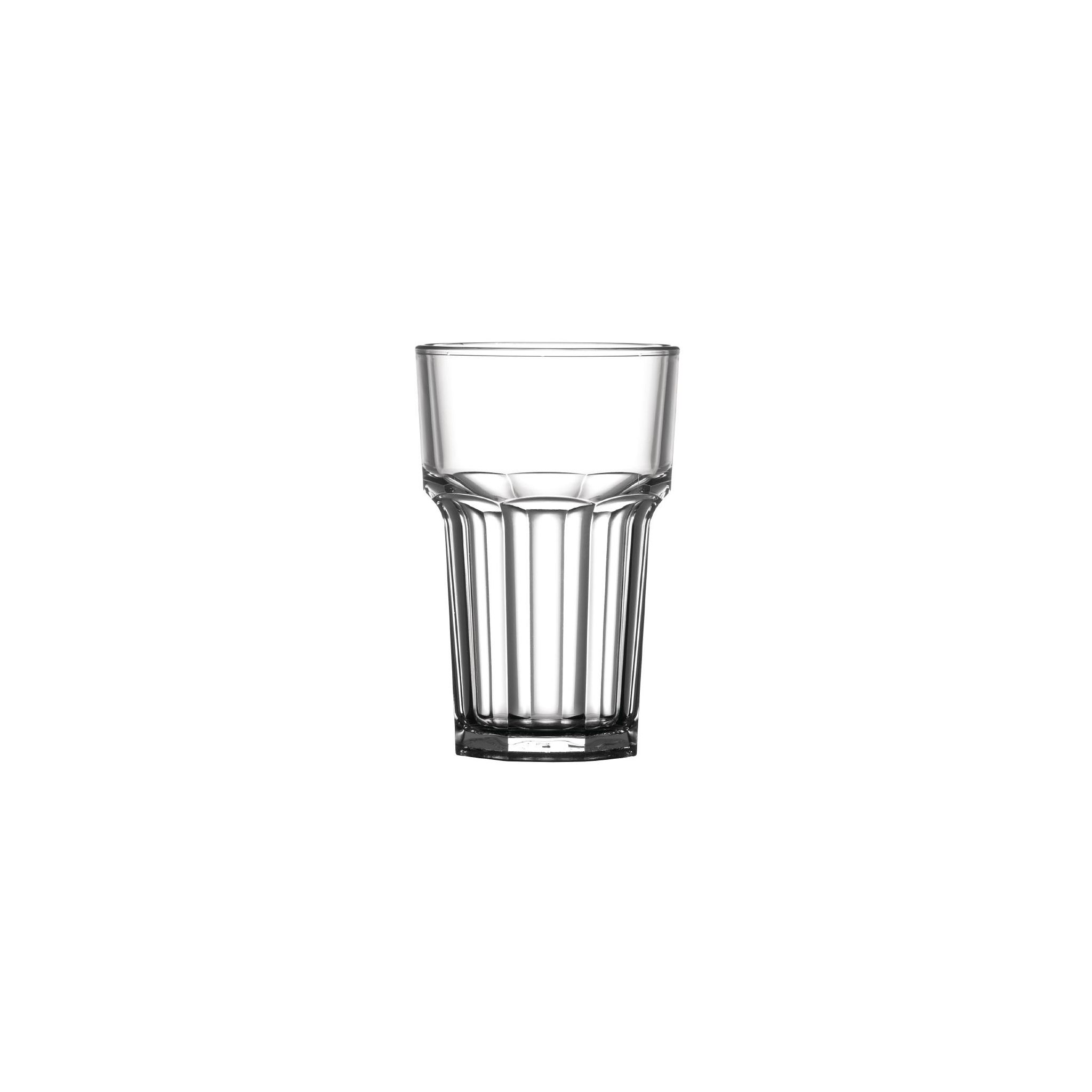 BBP American U407 Polycarbonate Nucleated Hi Ball Glasses 285ml CE Marked (Pack of 36)