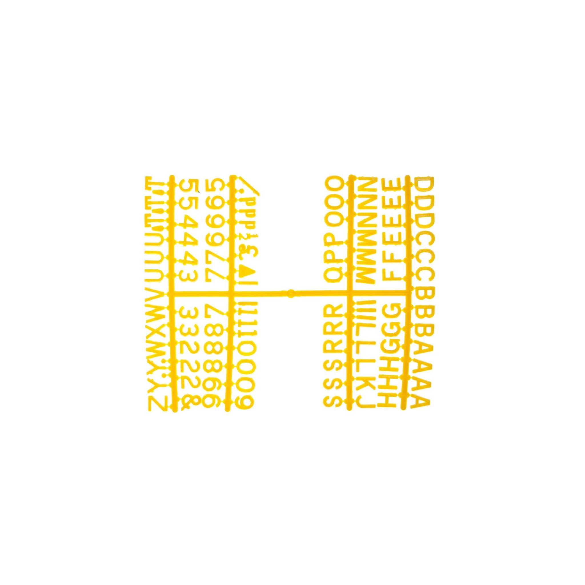 Beaumont CZ610 660 Character 12mm Letter Set Yellow