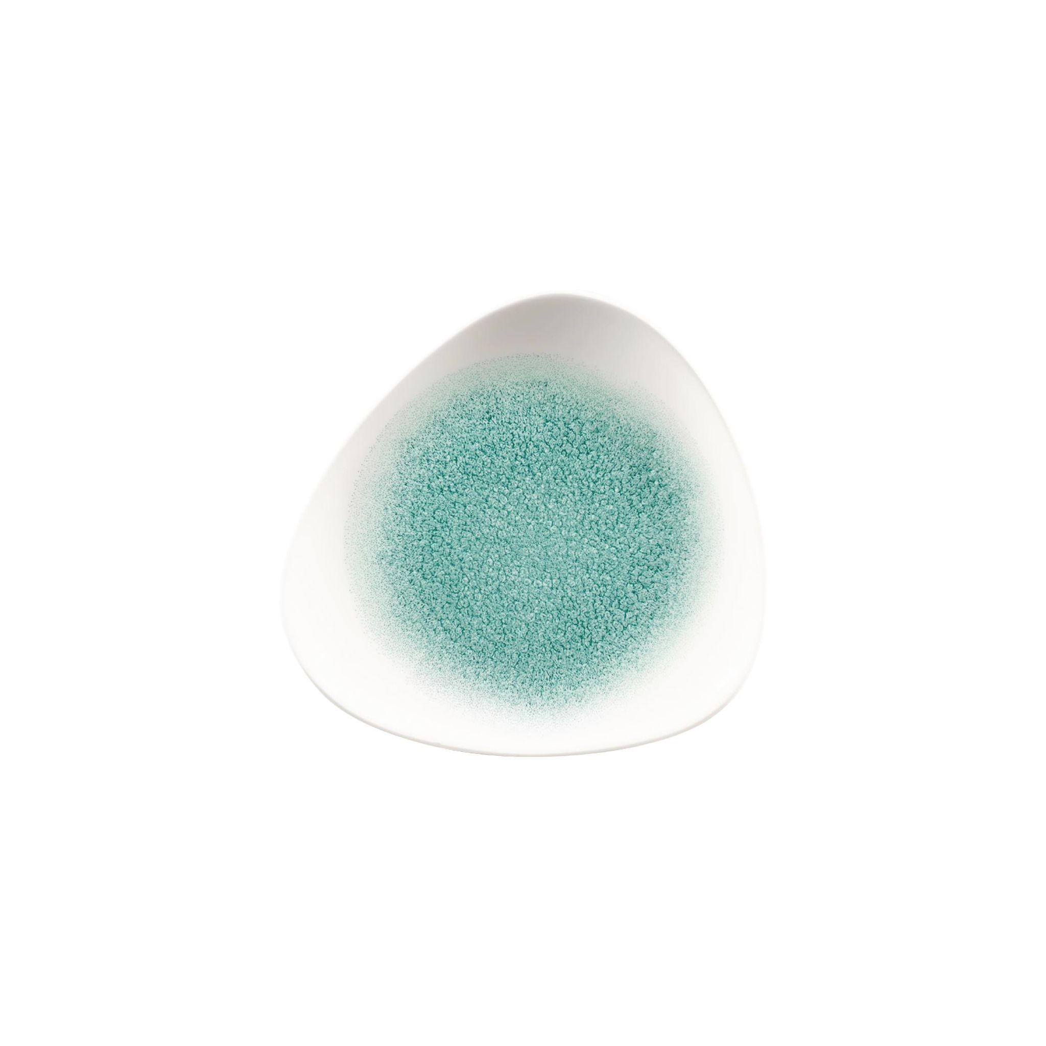 Churchill Studio Prints Raku FC138 Triangle Plates Jade Green 192mm (Pack of 12)