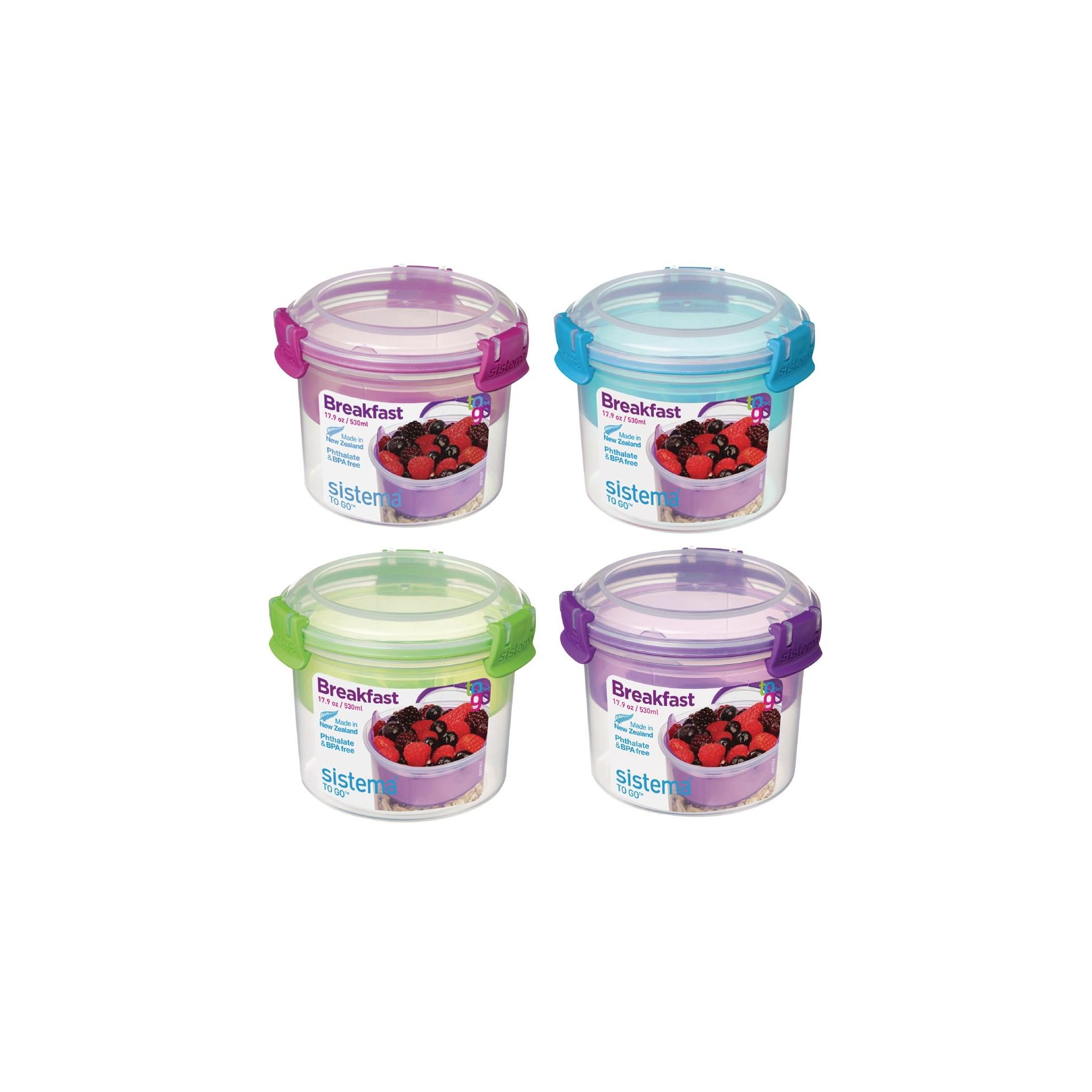 Sistema Klip It FD975 Dual Cereal and Yoghurt Container 530ml