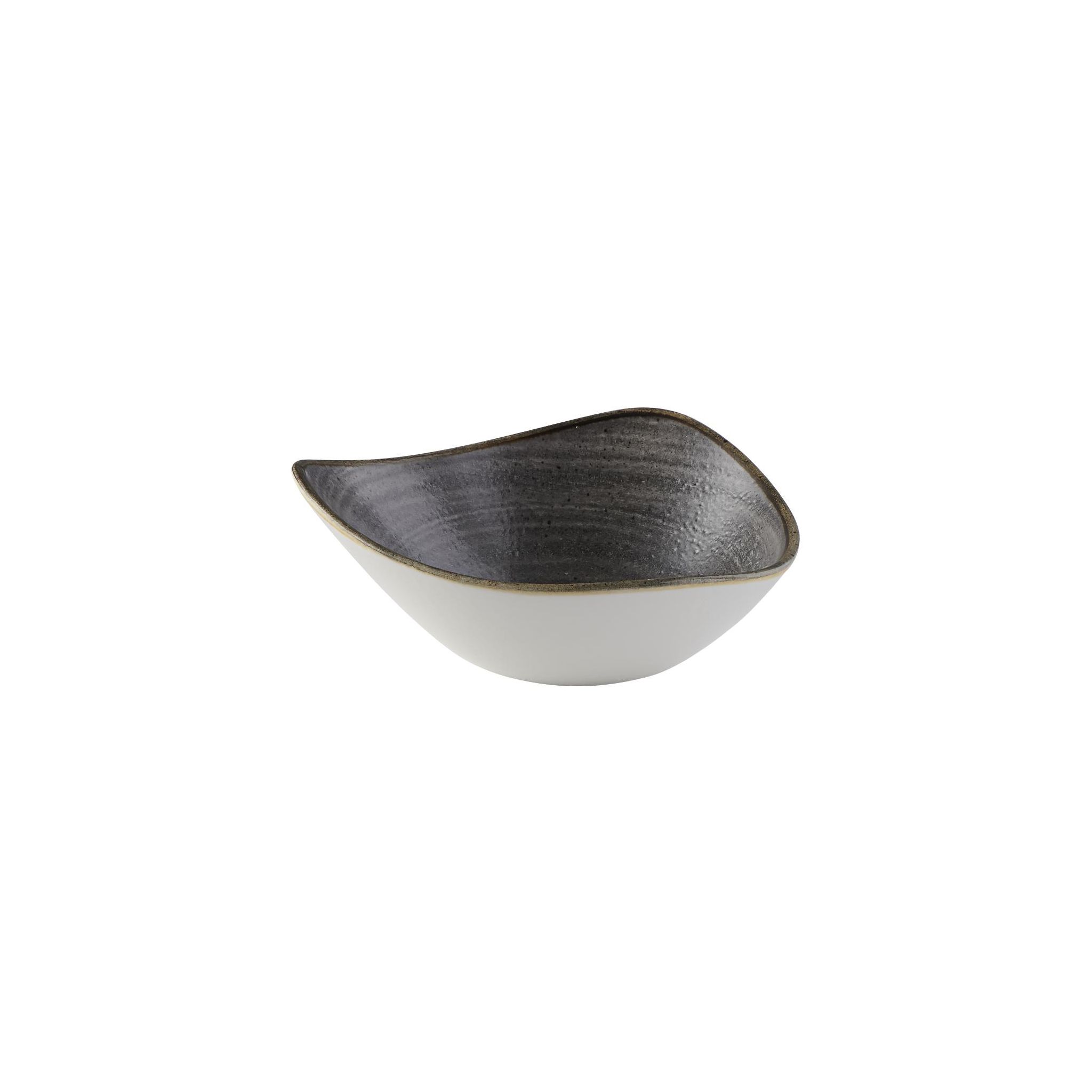 Churchill Stonecast Raw FS845 Lotus Bowls Black 178mm (Pack of 12)
