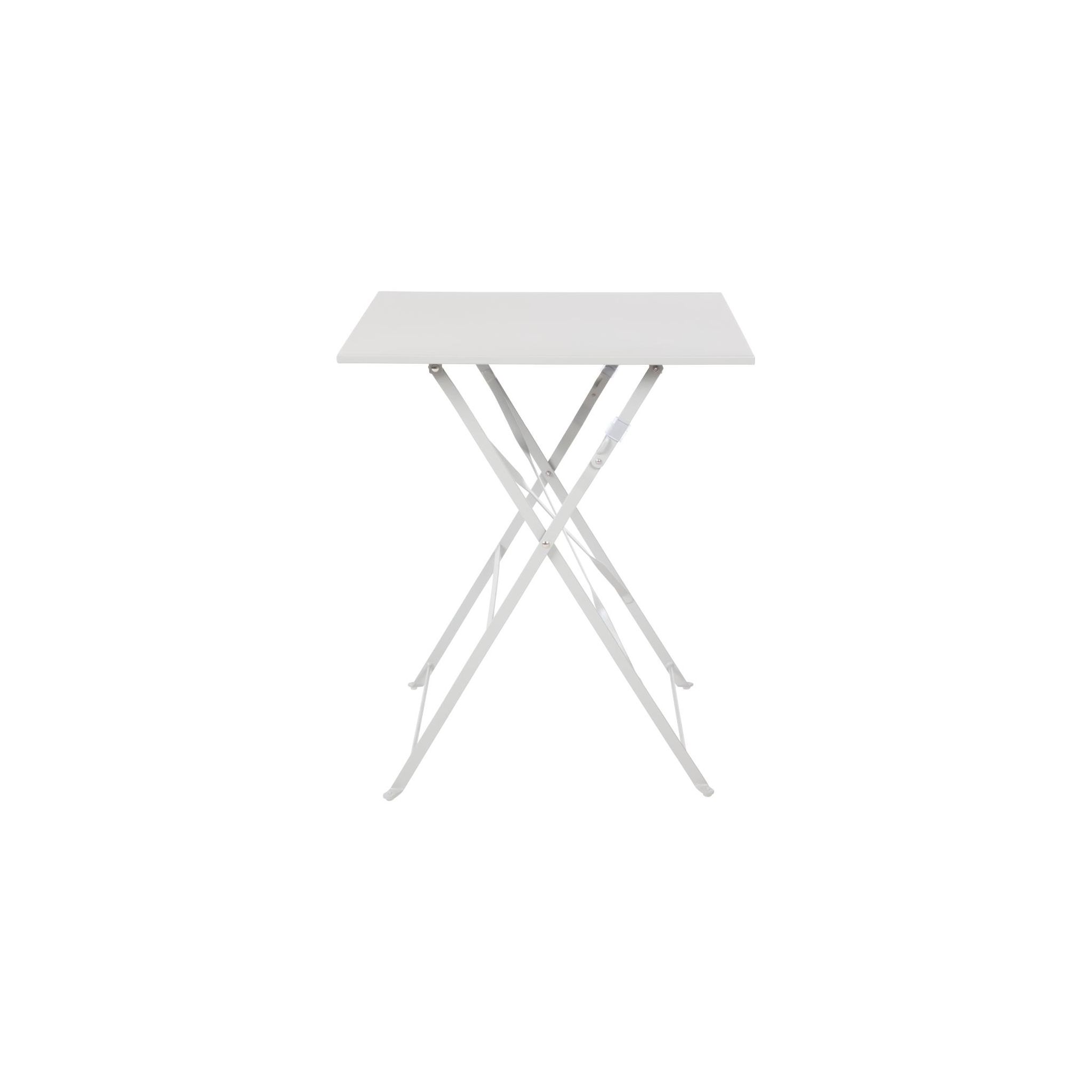 Bolero Perth GK988 Pavement Style Steel Table Square Grey 600mm
