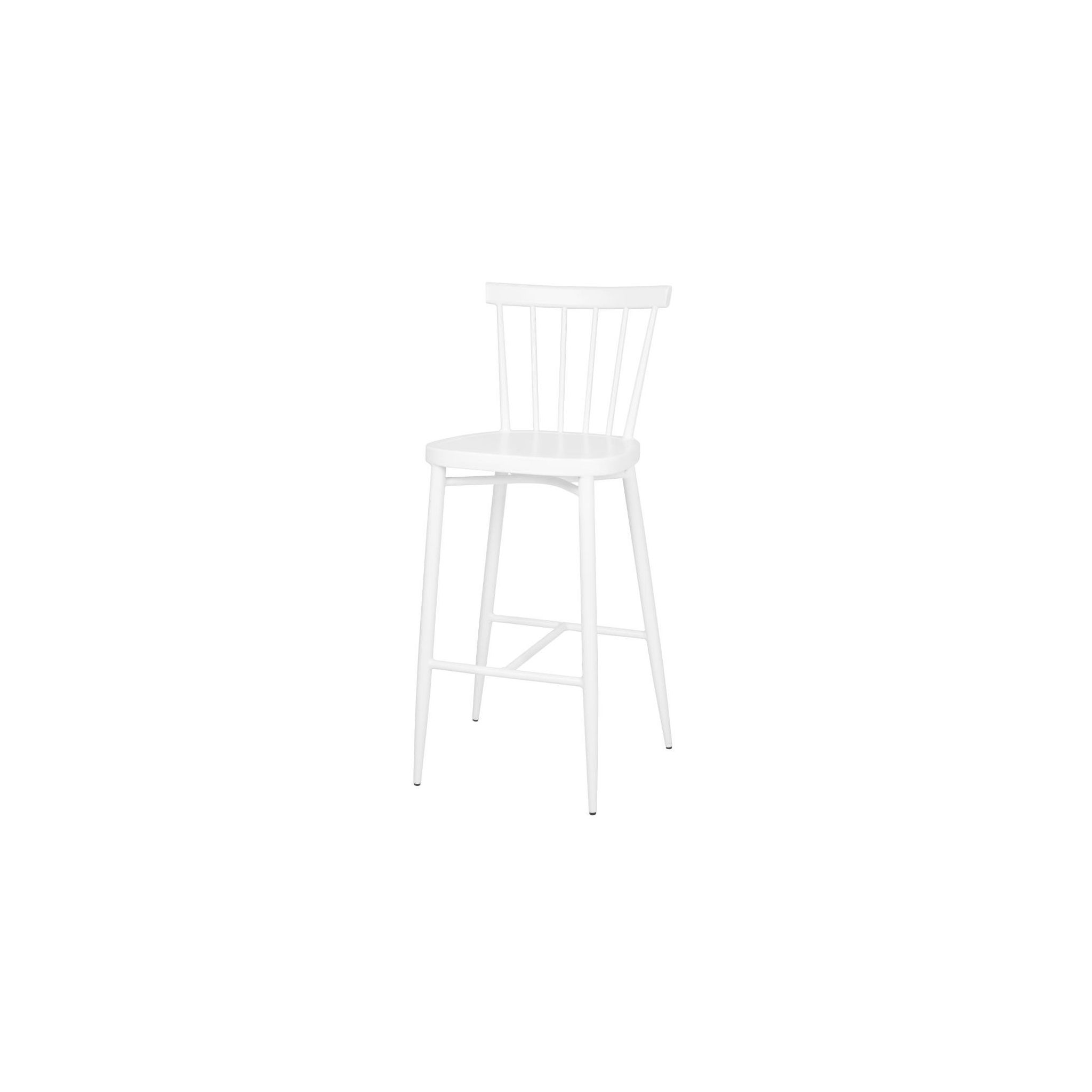 Bolero Windsor DP719 Set of 2 Aluminium High Stools - White